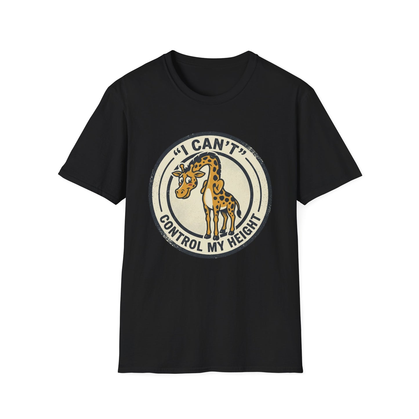 Giraffe 'I Can't Control My Height' T-Shirt