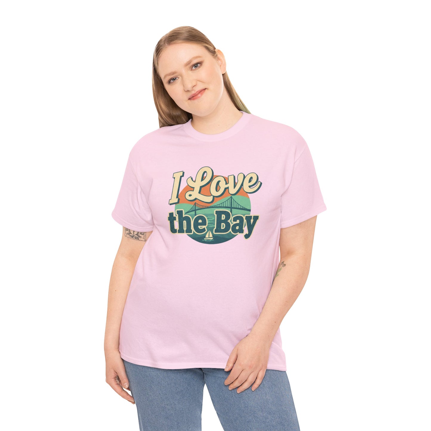 I Love the Bay T-Shirt — Retro Coastal Tee for Bay Lovers
