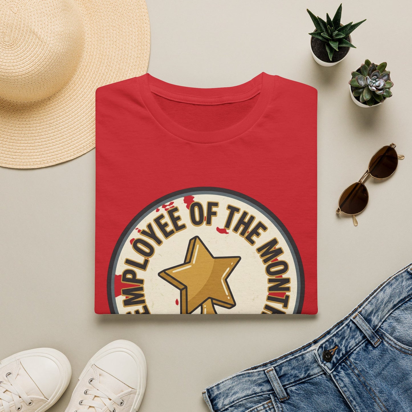 Employee of the Month T-Shirt — Participation Award Star Tee