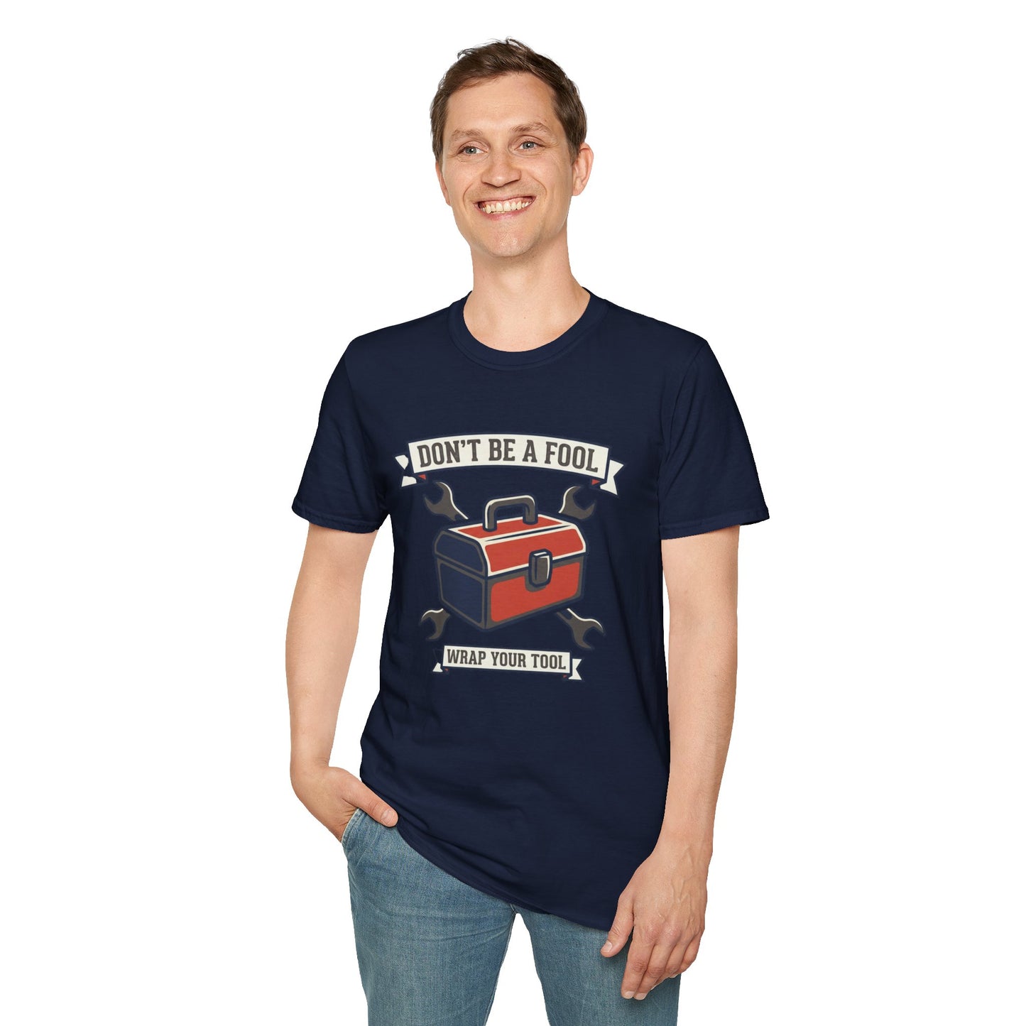 Don't Be a Fool Toolbox T‑Shirt — Wrap Your Tool Shirt for Mechanics & DIYers