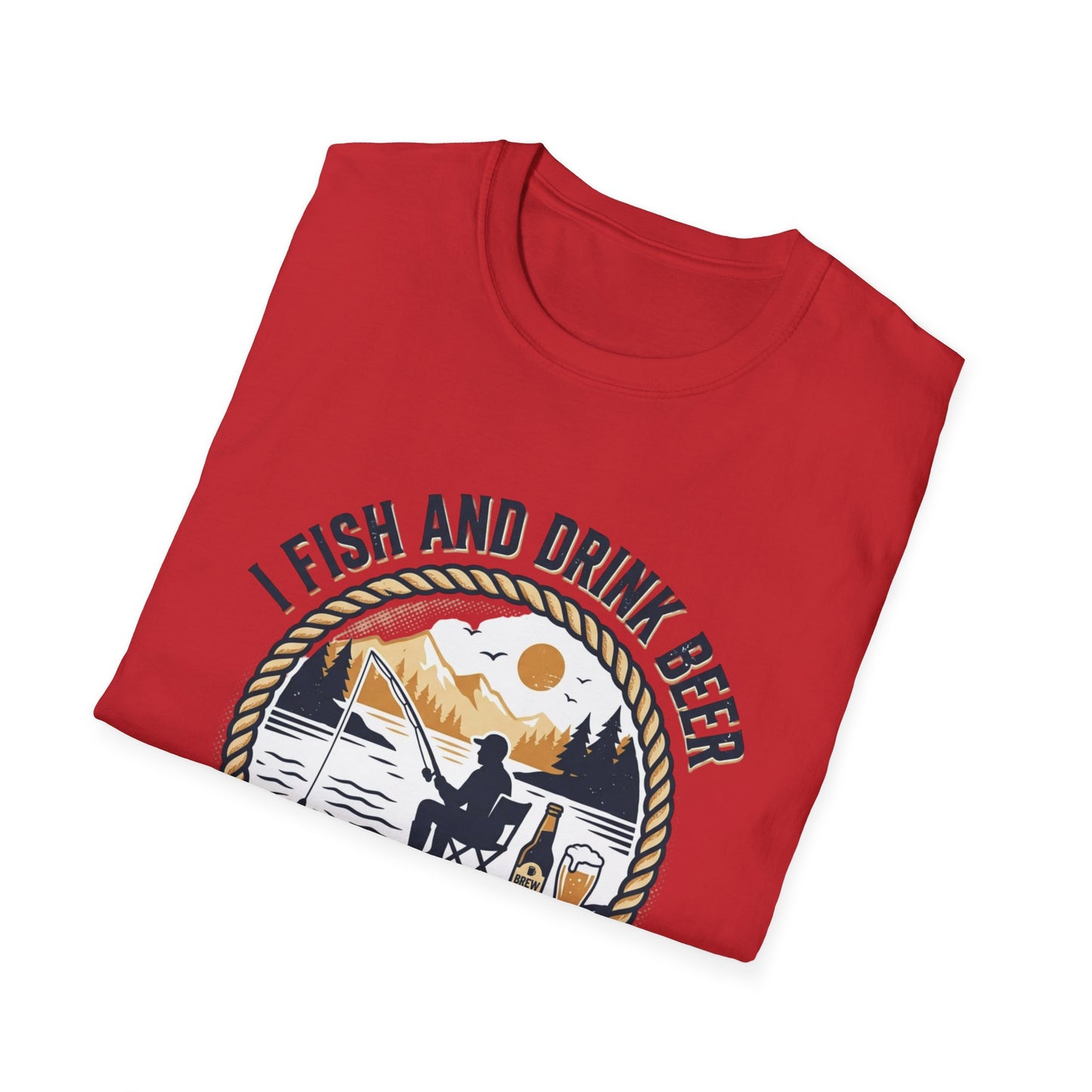 Fishing & Beer T-Shirt — "I Fish and Drink Beer" Relax & Cast Graphic Tee