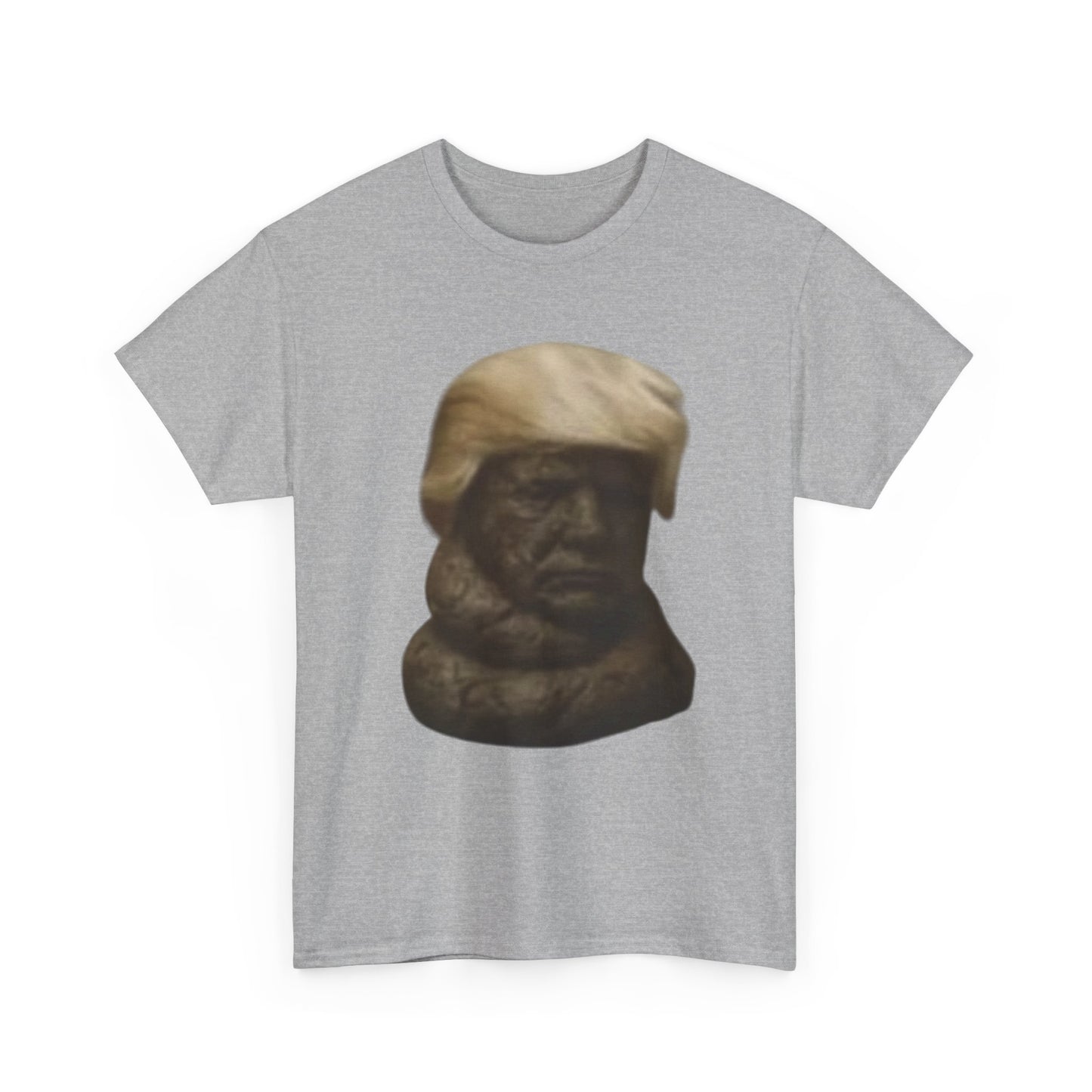 Graphic Tee — Bronze Bust Illustration T‑Shirt