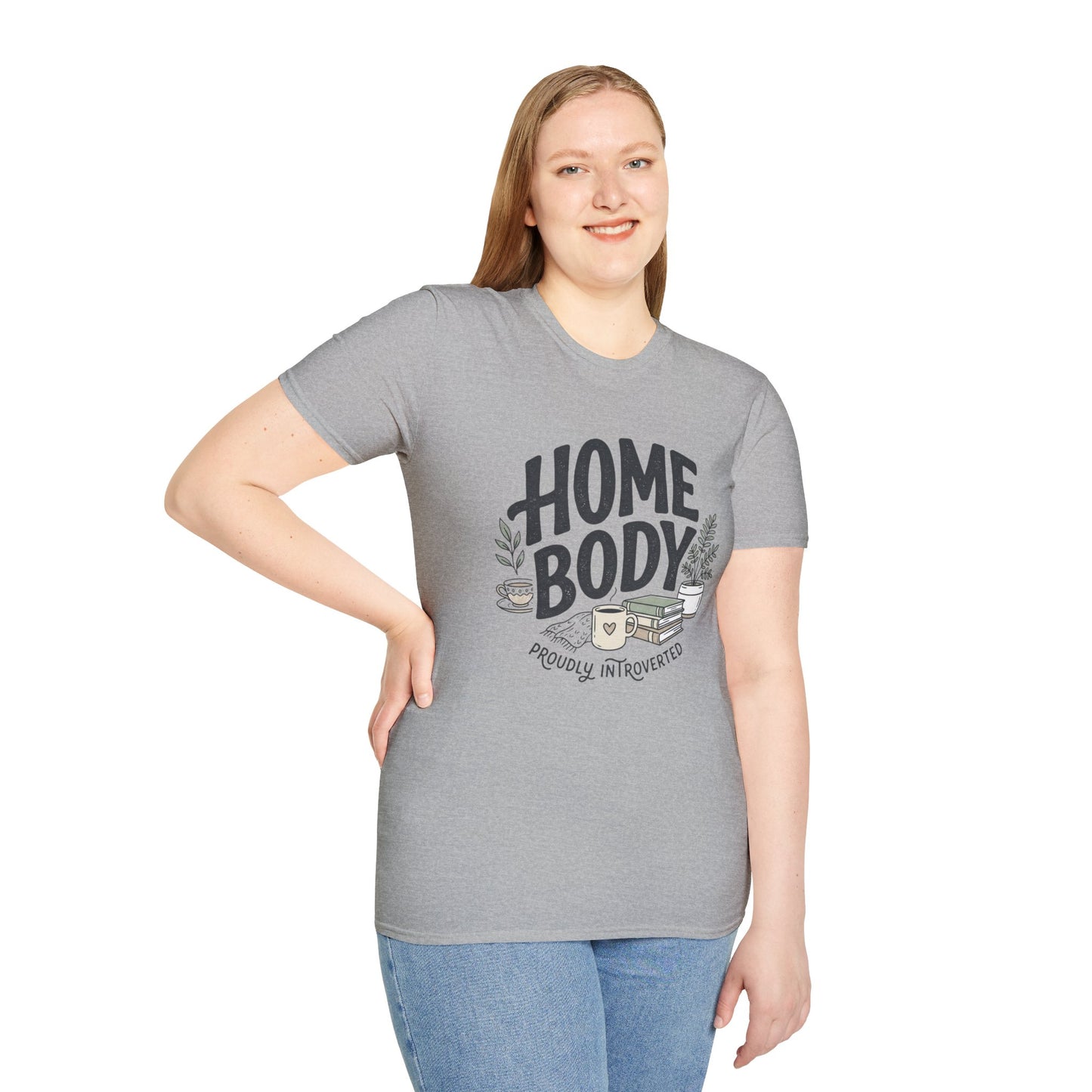 Homebody T-Shirt — 'Homebody Proudly Introverted' Cozy Graphic Tee