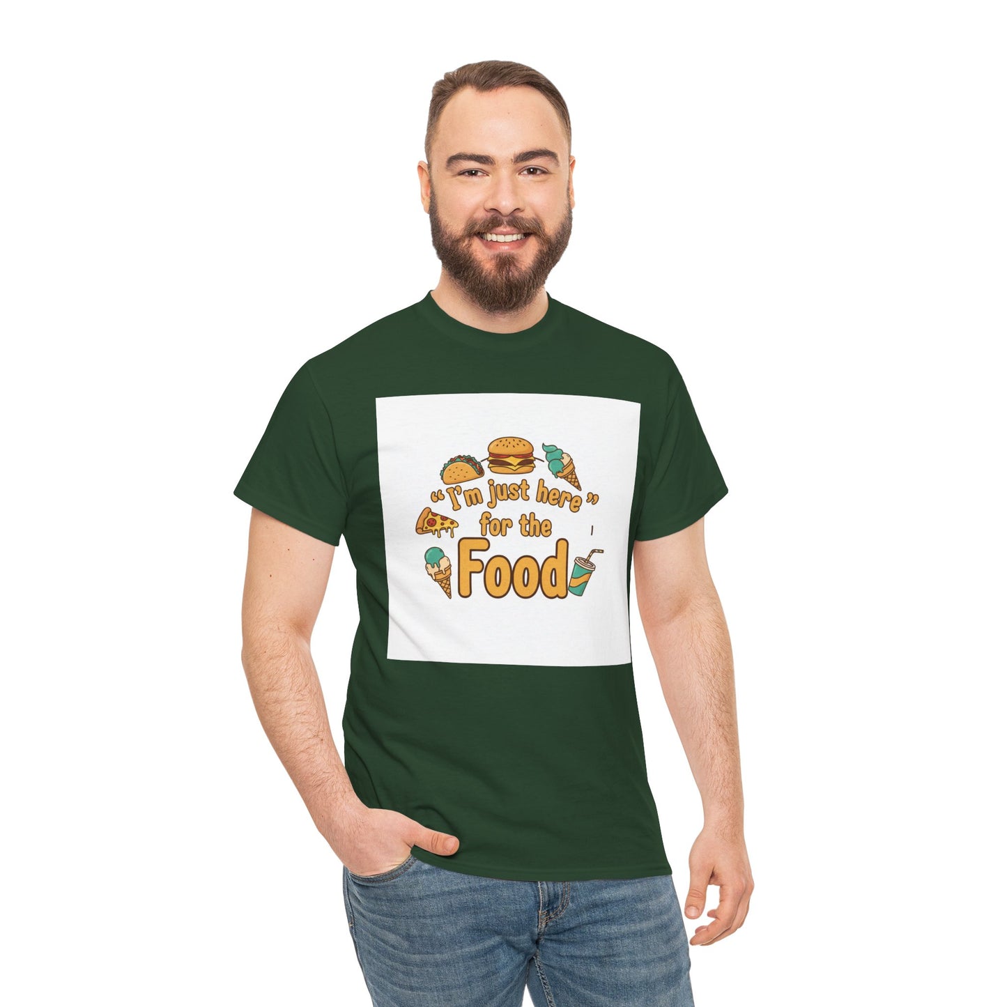 I'm Just Here for the Food T‑Shirt — Funny Foodie Graphic Tee