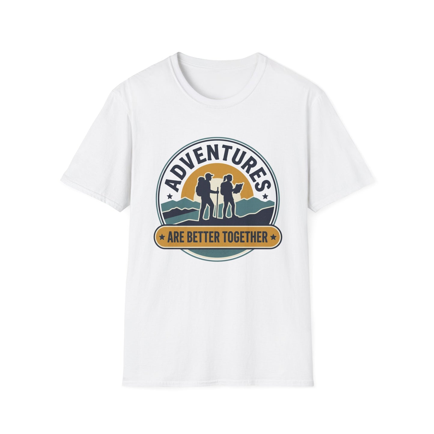 Adventures Are Better Together T-Shirt — Couples Hiking Outdoor Graphic Tee
