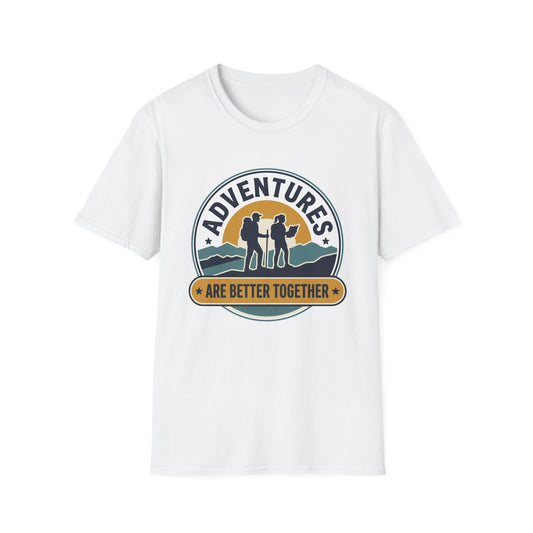 Adventures Are Better Together T-Shirt — Couples Hiking Outdoor Graphic Tee