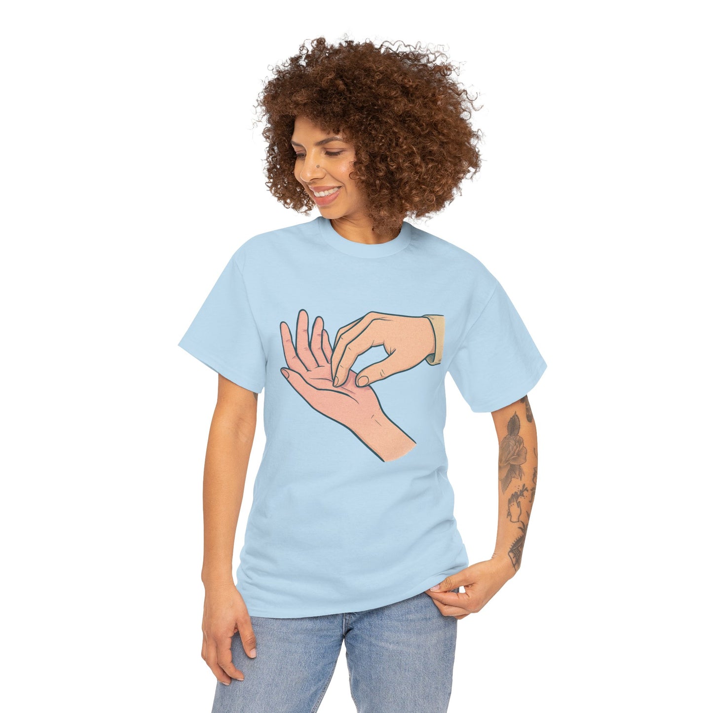 T-Shirt - Gentle Palm Reading Illustration Tee