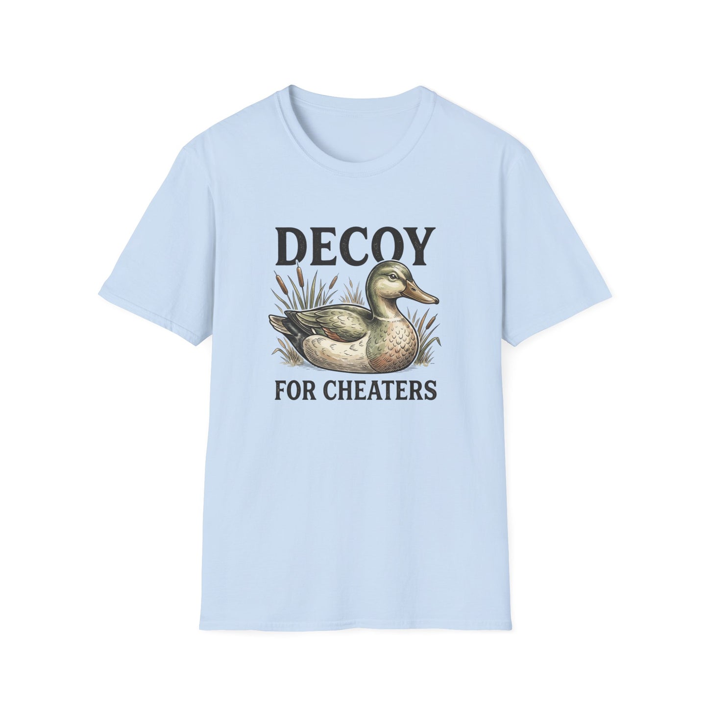 Decoy Duck T-Shirt — "Decoy for Cheaters" Vintage Waterfowl Tee