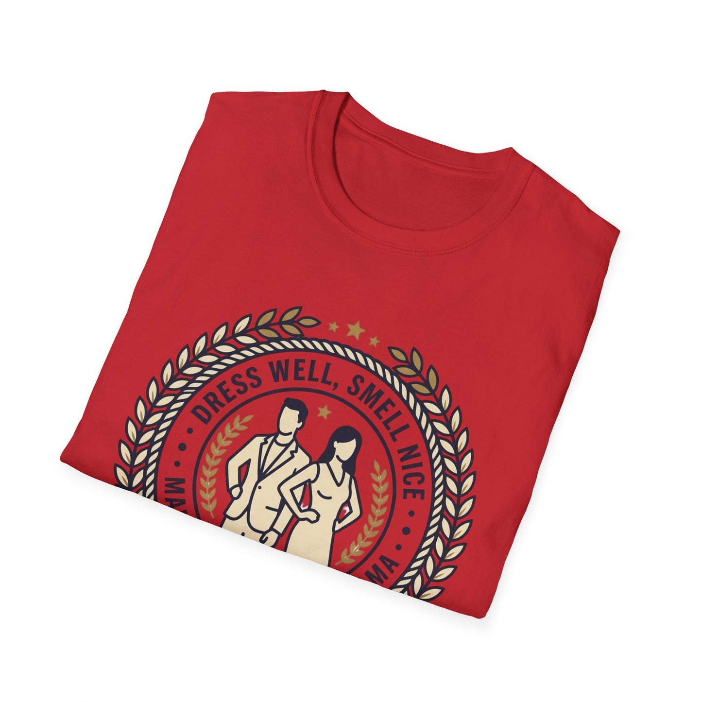 "Dress Well, Smell Nice" Vintage Couple Graphic Tee