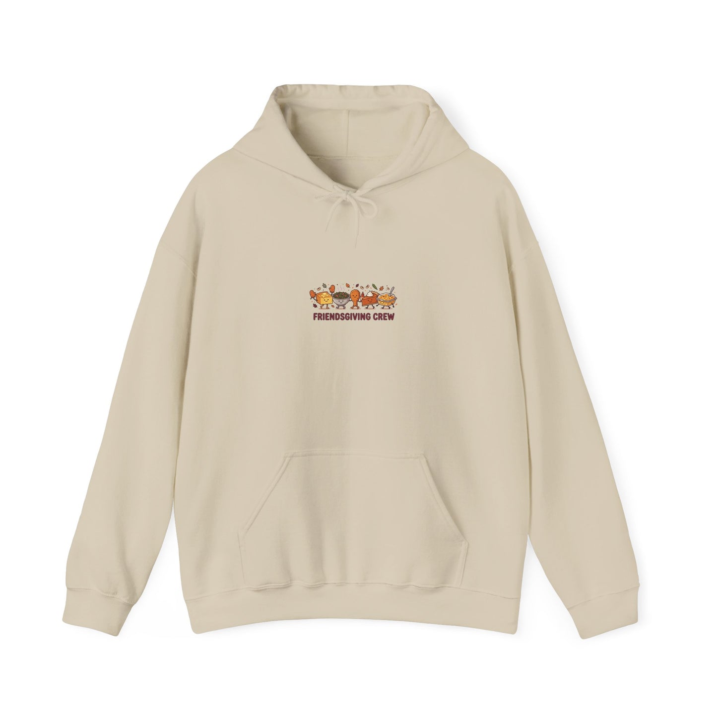 Friendsgiving Crew Hoodie | Thanksgiving Sweatshirt, Fall Turkey Pumpkin Design