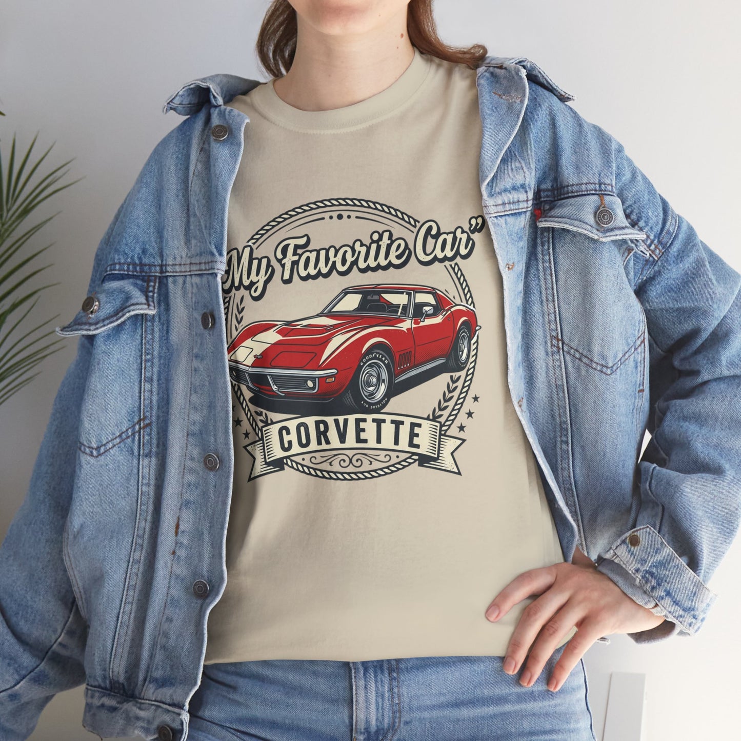 Corvette 'My Favorite Car' Classic Muscle Tee Printify