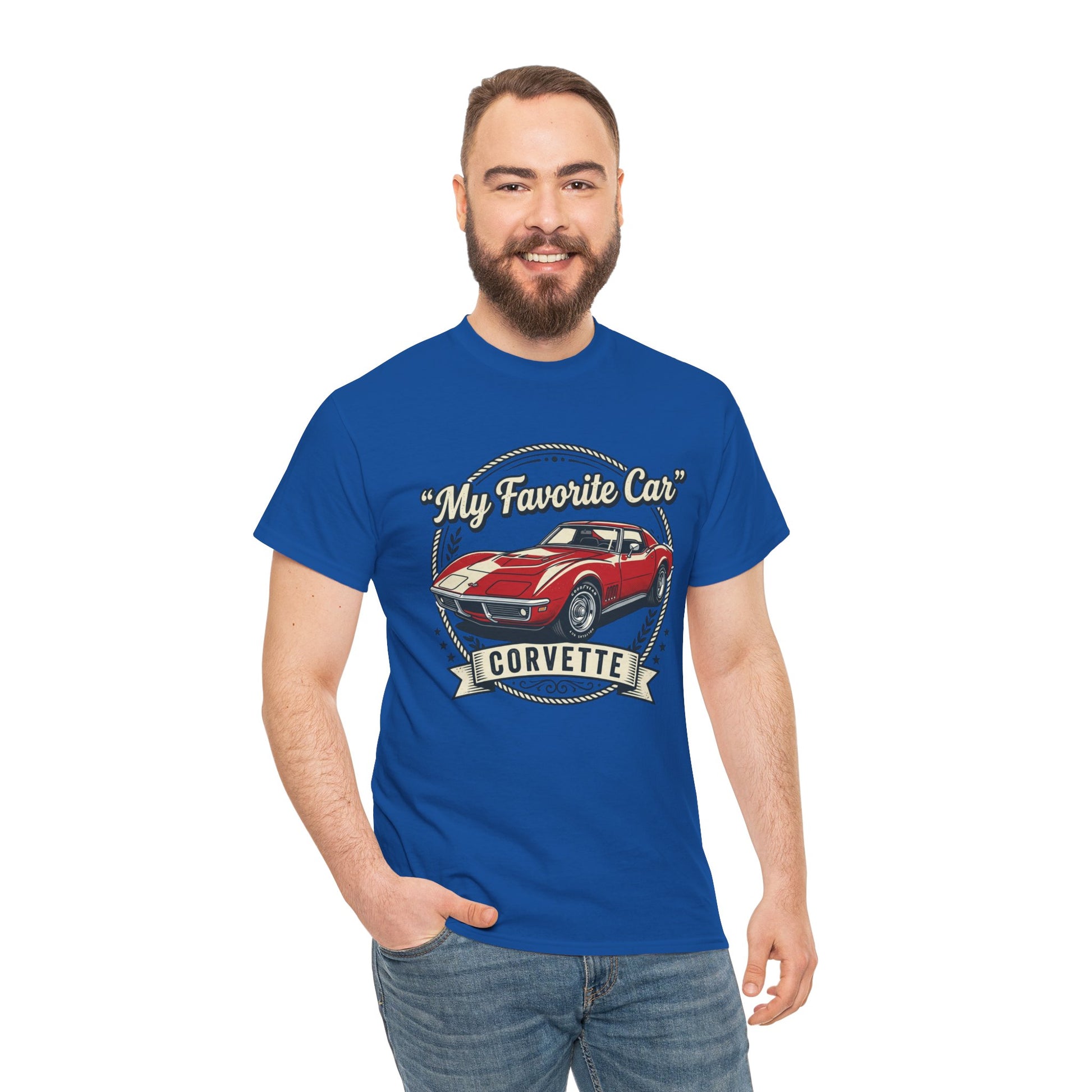 Corvette 'My Favorite Car' Classic Muscle Tee Printify