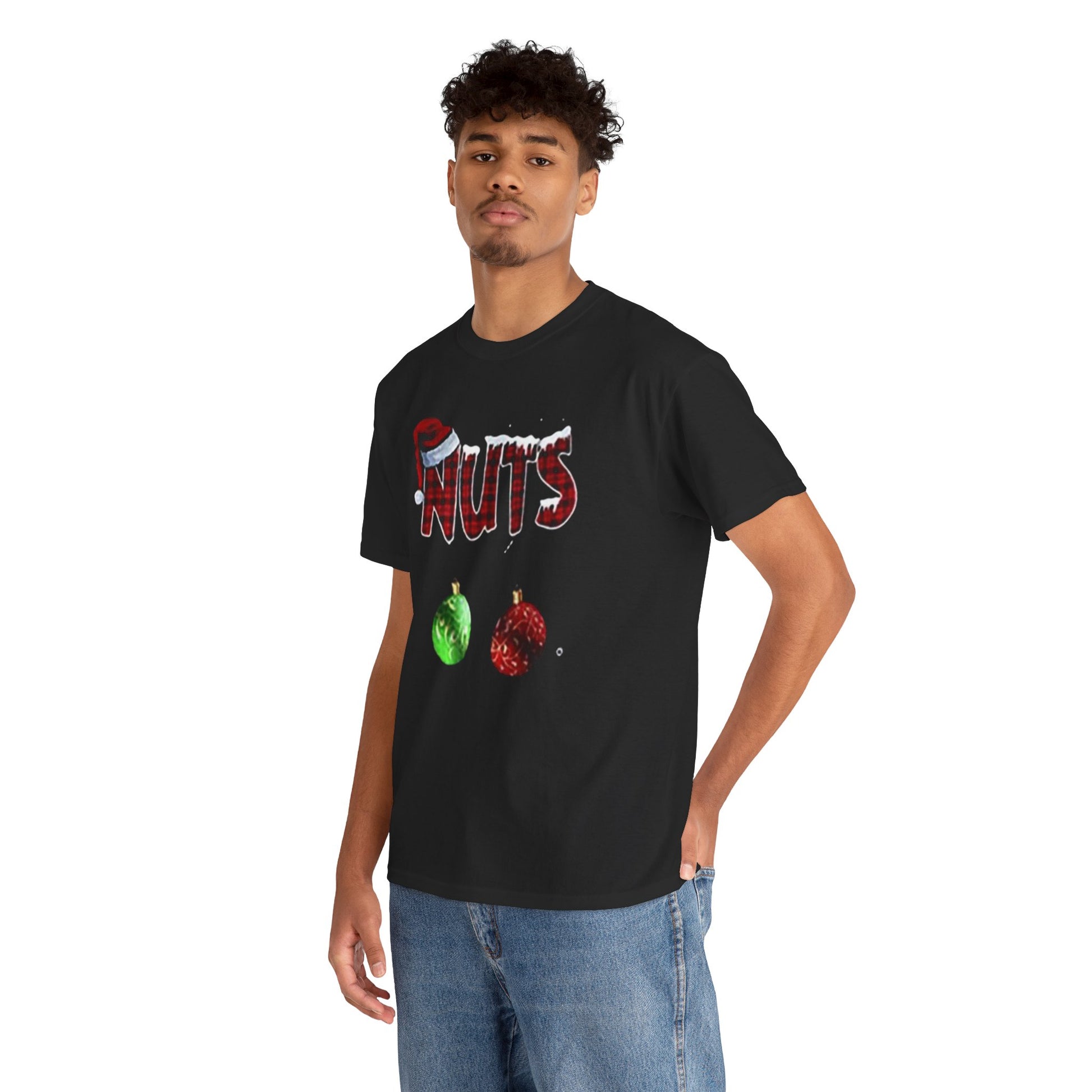 Holiday 'Nuts' Tee — Funny Christmas Ornament Graphic T-Shirt Printify