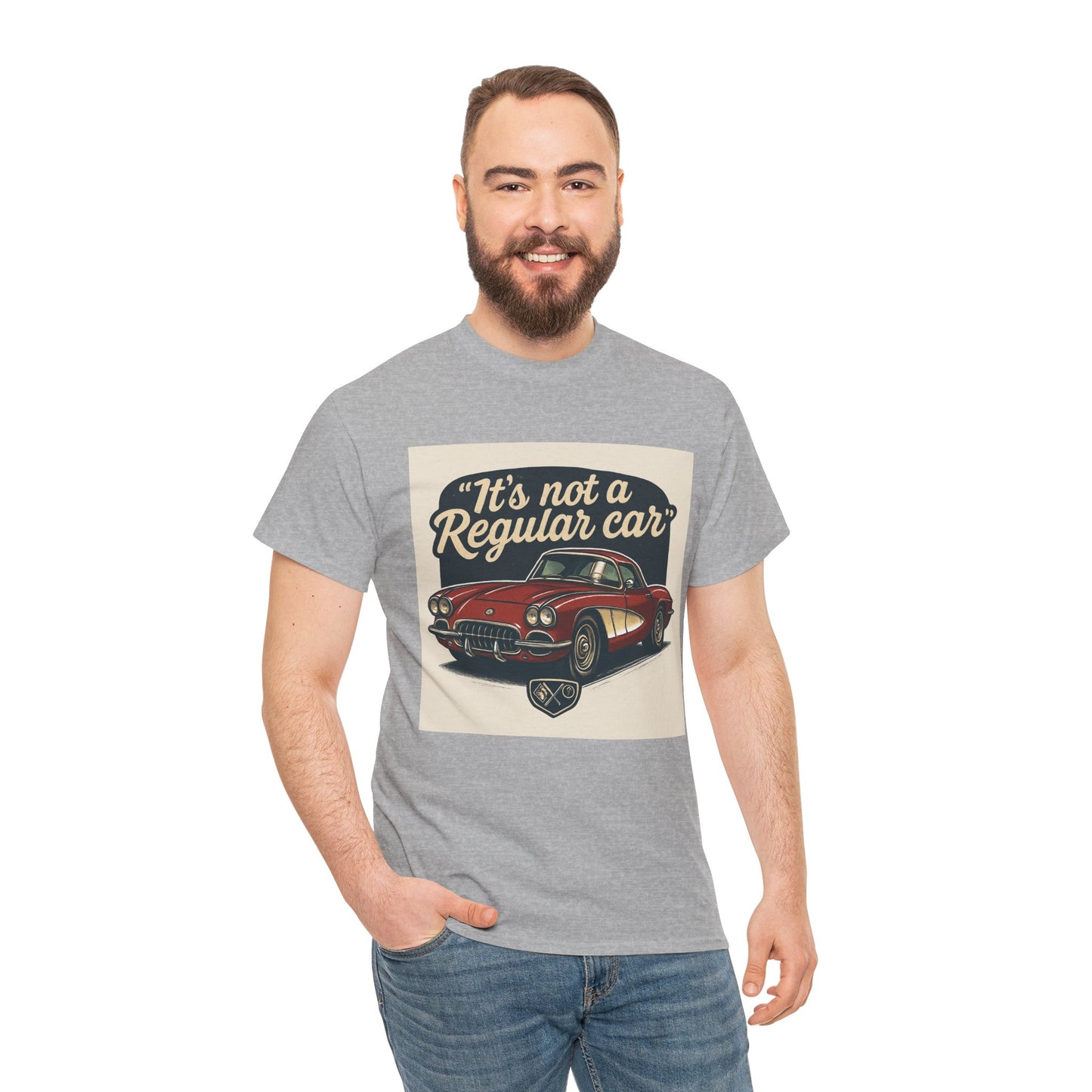 Classic Car Tee — "It's Not a Regular Car" Vintage Muscle Car Shirt Printify
