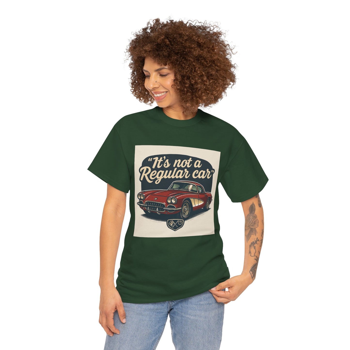 Classic Car Tee — "It's Not a Regular Car" Vintage Muscle Car Shirt Printify