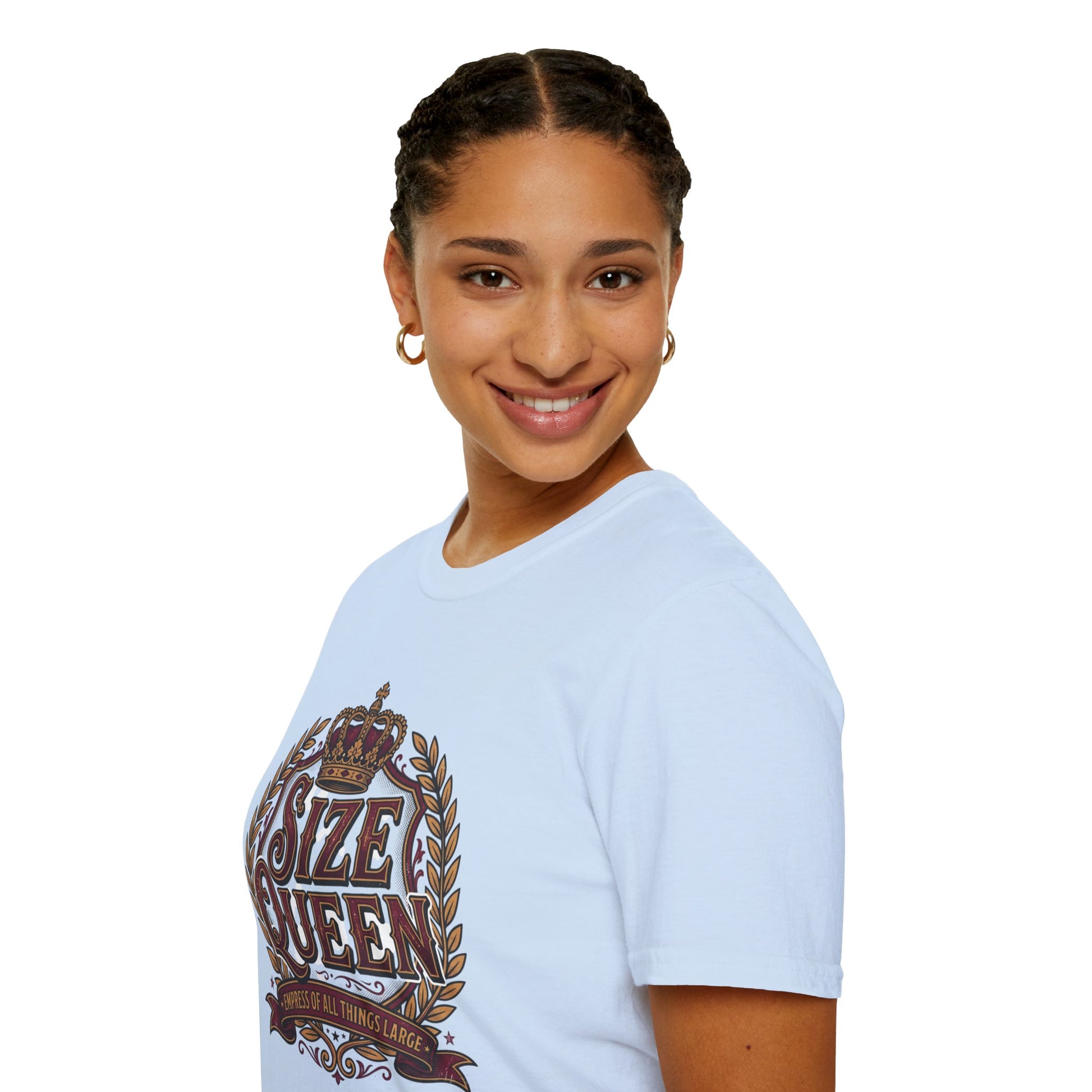 Size Queen T‑Shirt — Vintage Crown Graphic Tee Printify