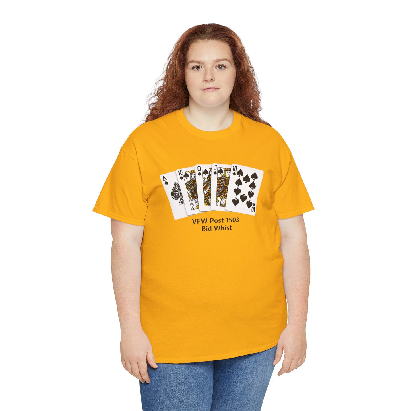 Bid Whist Card Tee — VFW Post 1501 Poker Night T-Shirt
