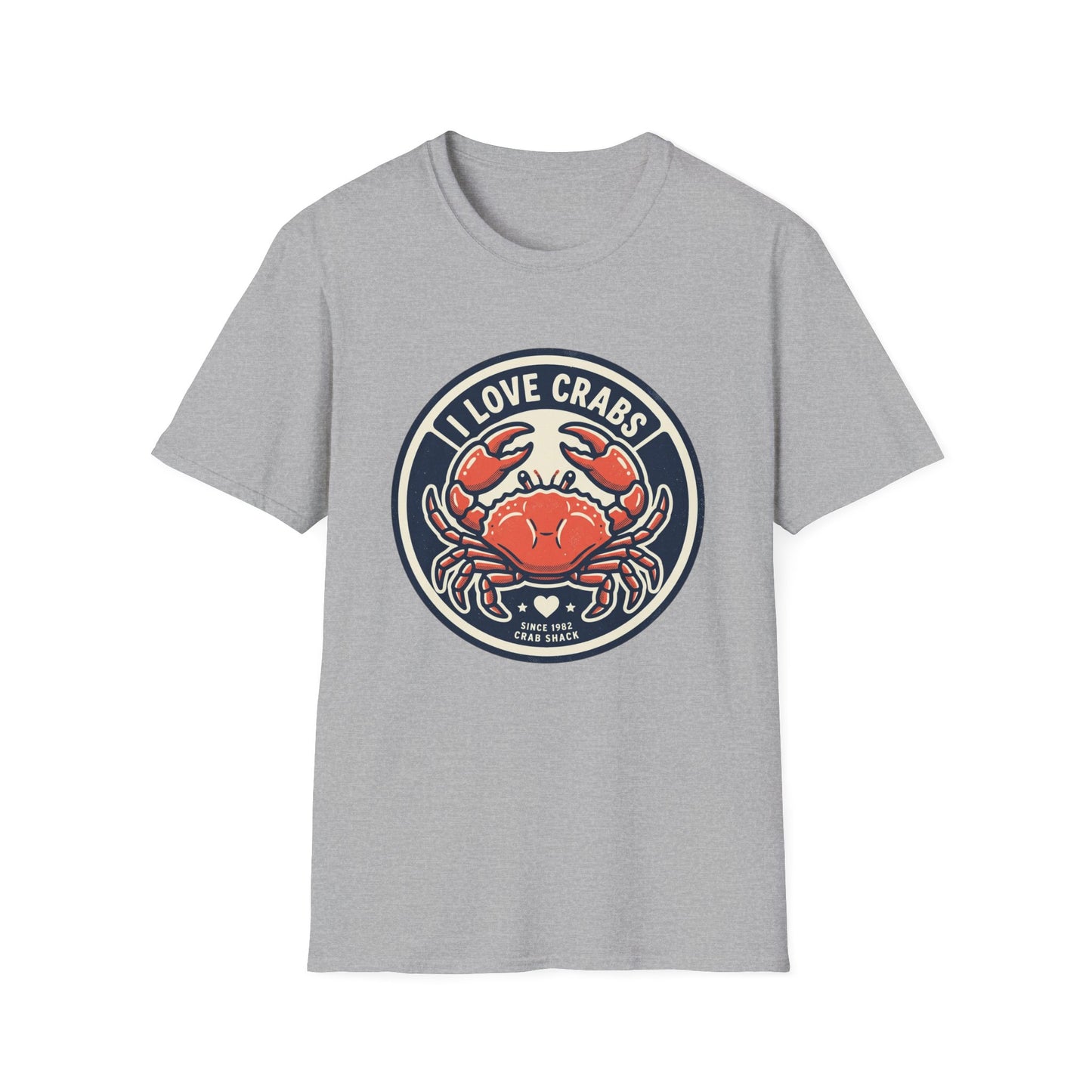 Crab Lover T-Shirt — I Love Crabs Vintage Seafood Graphic Tee