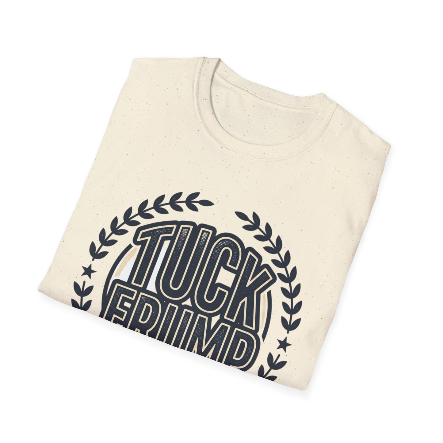 "Tuck Frump" Vintage Laurel Emblem Political Satire Tee