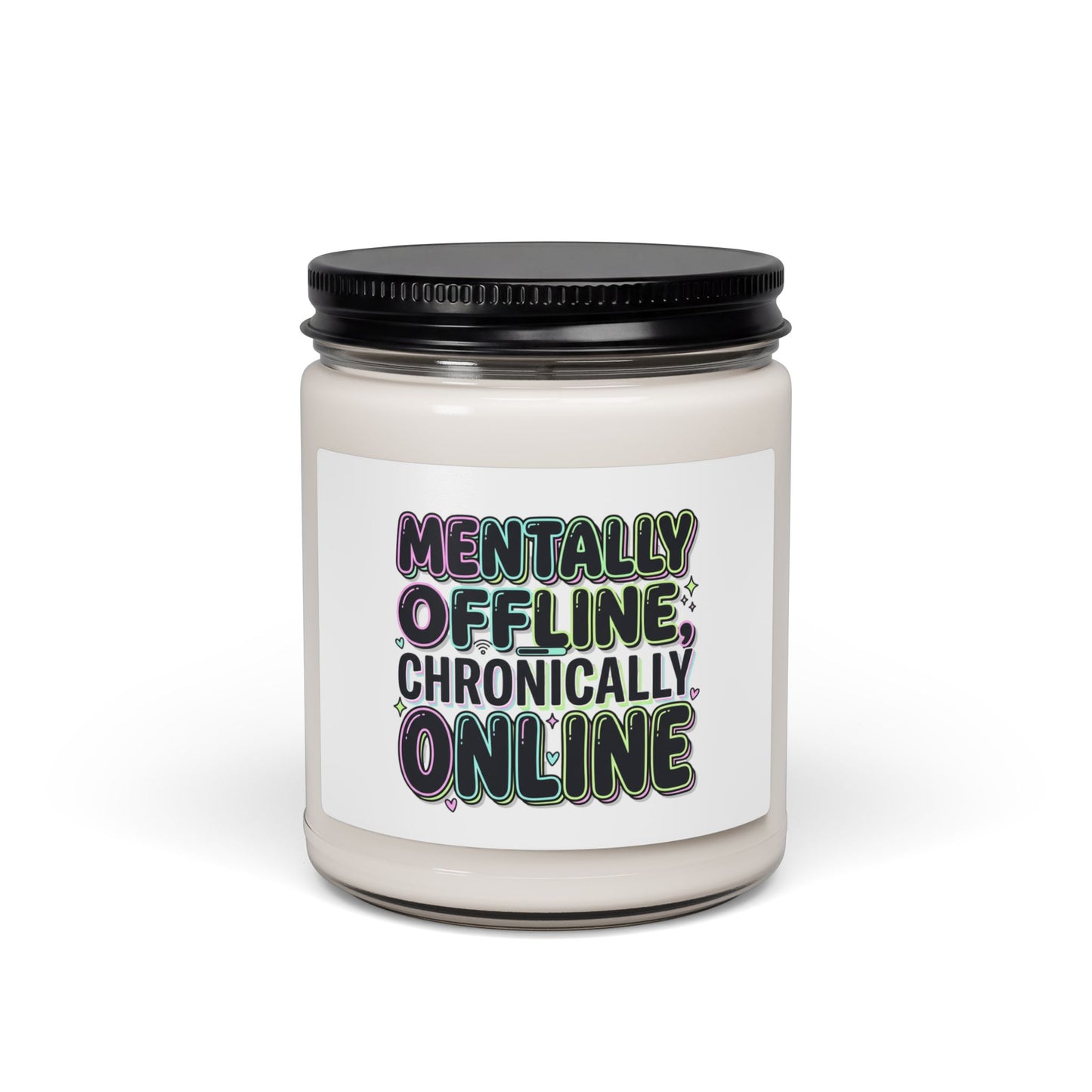 Mentally Offline Scented Soy Candle, 9oz
