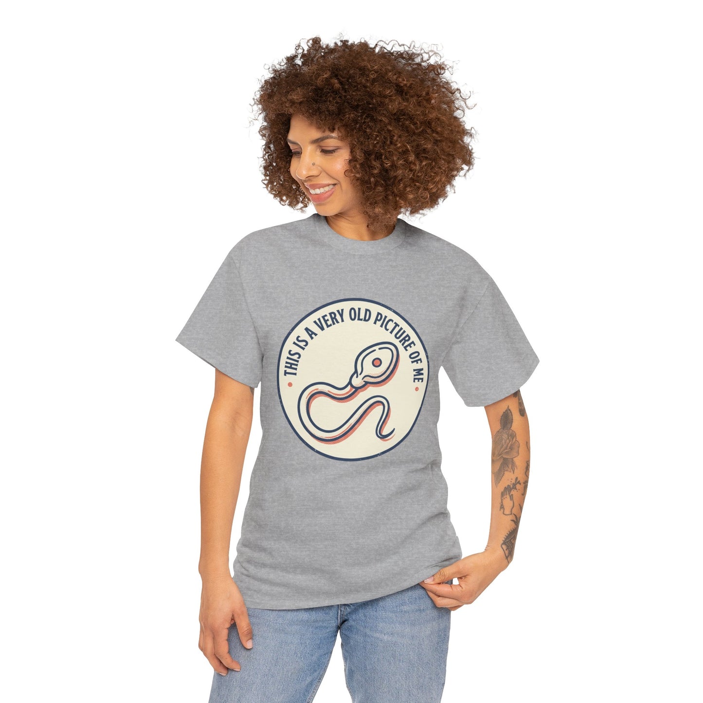 "This Is A Very Old Picture Of Me" Retro Snake Graphic Tee