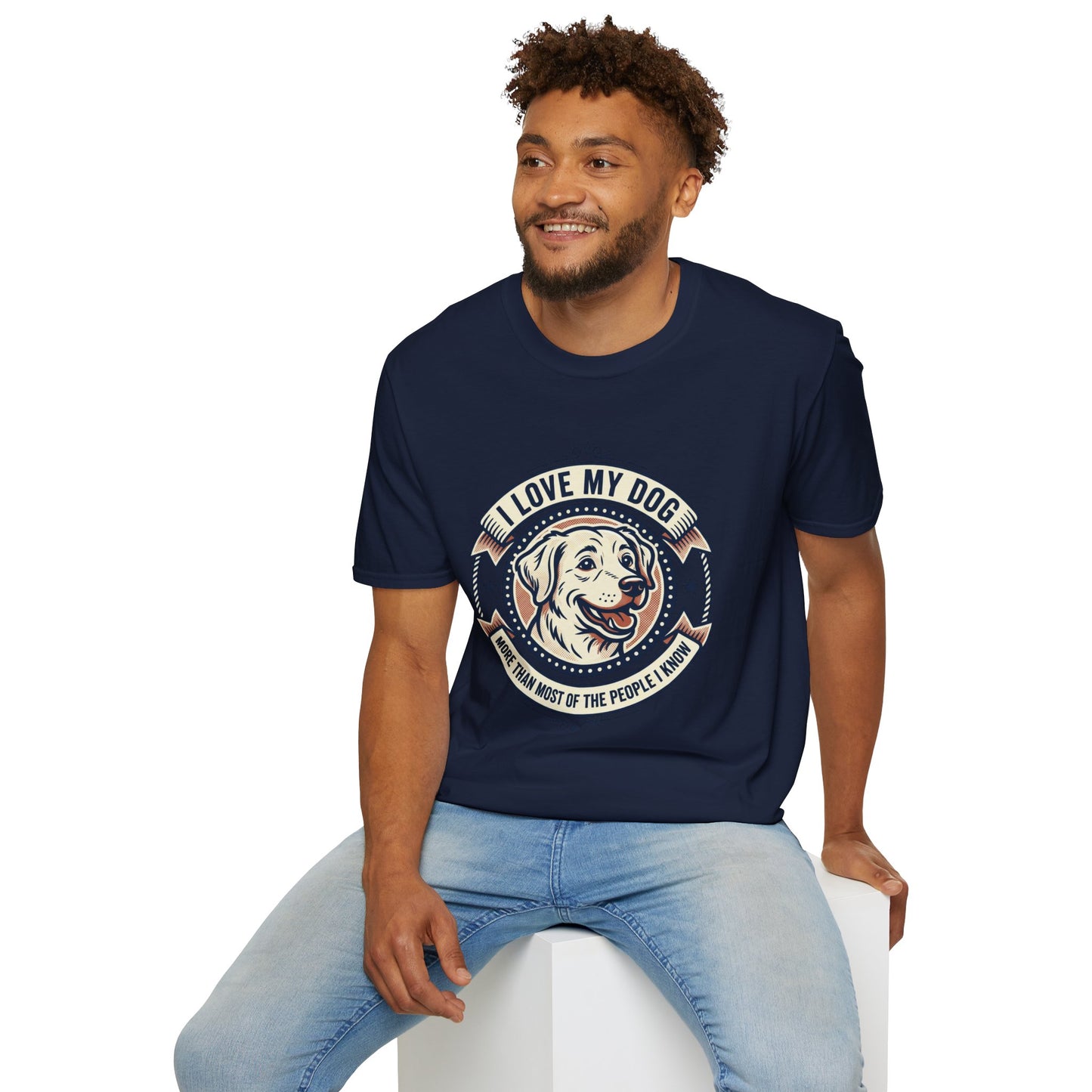 I Love My Dog T-Shirt – Retro Dog Lover Tee ("I Love My Dog More Than Most of the People I Know")
