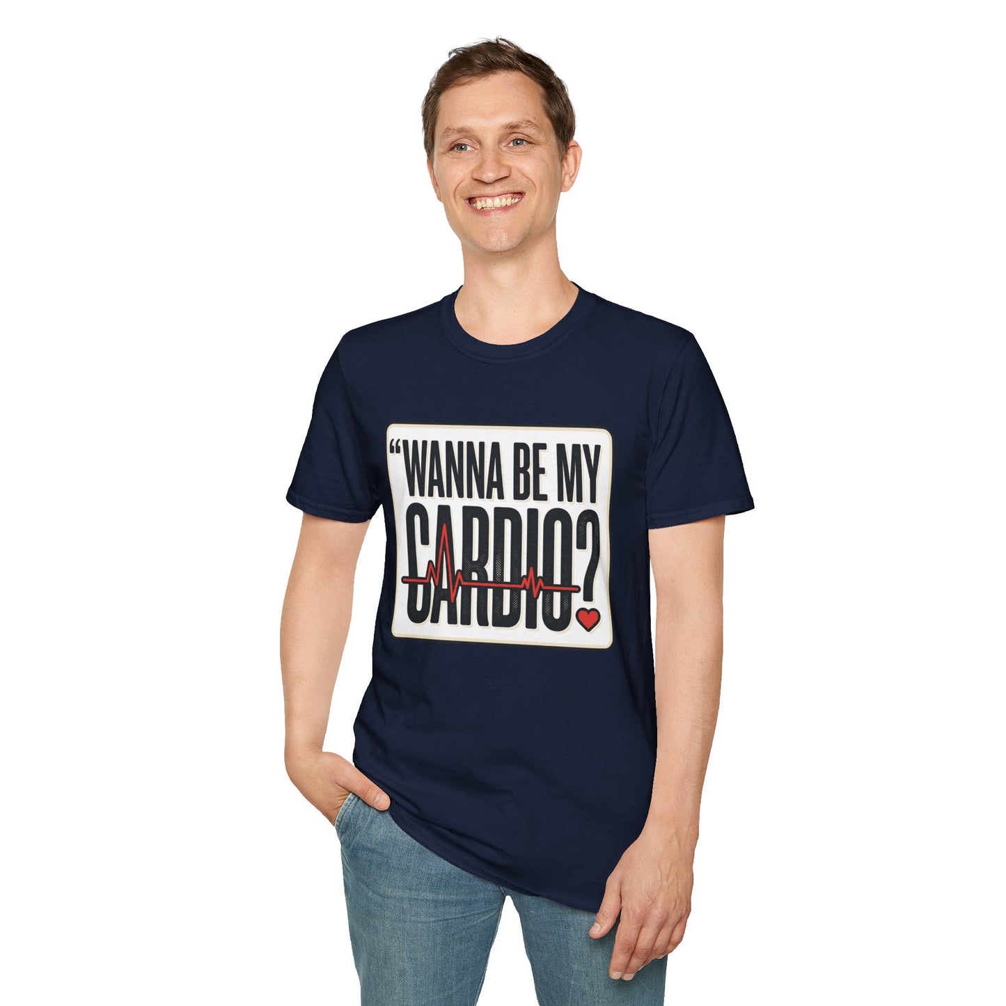 Wanna Be My Cardio? T-Shirt — Funny Fitness Graphic Tee for Gym Lovers