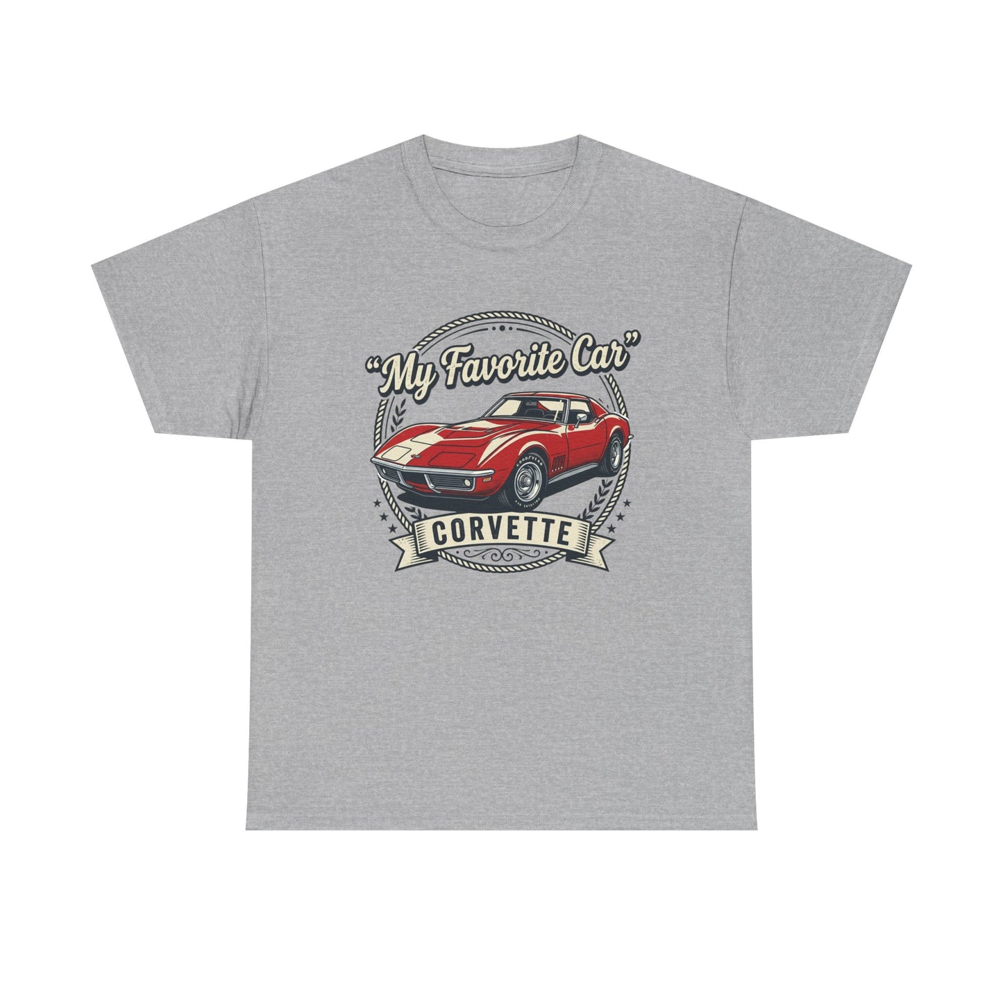 Corvette 'My Favorite Car' Classic Muscle Tee Printify