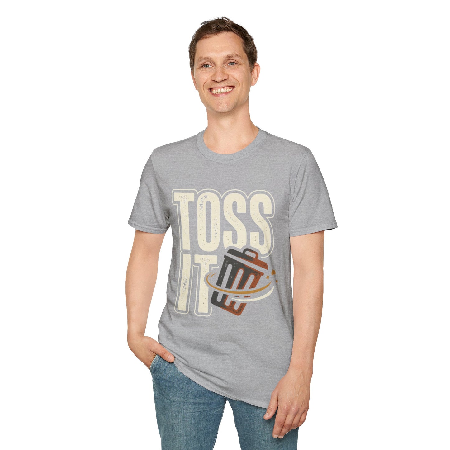 Toss It Graphic T‑Shirt — Casual Recycling / Trash Toss Tee