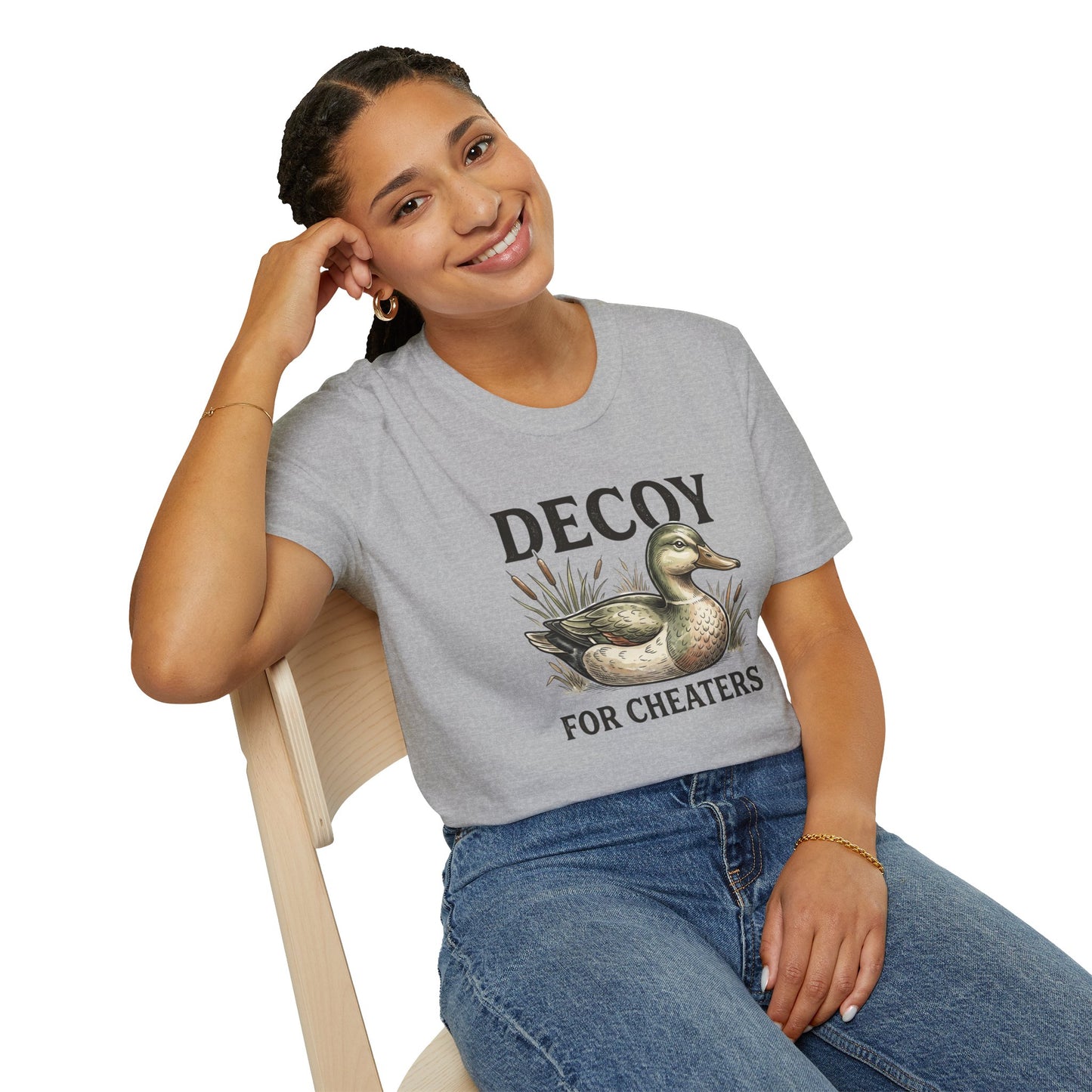 Decoy Duck T-Shirt — "Decoy for Cheaters" Vintage Waterfowl Tee