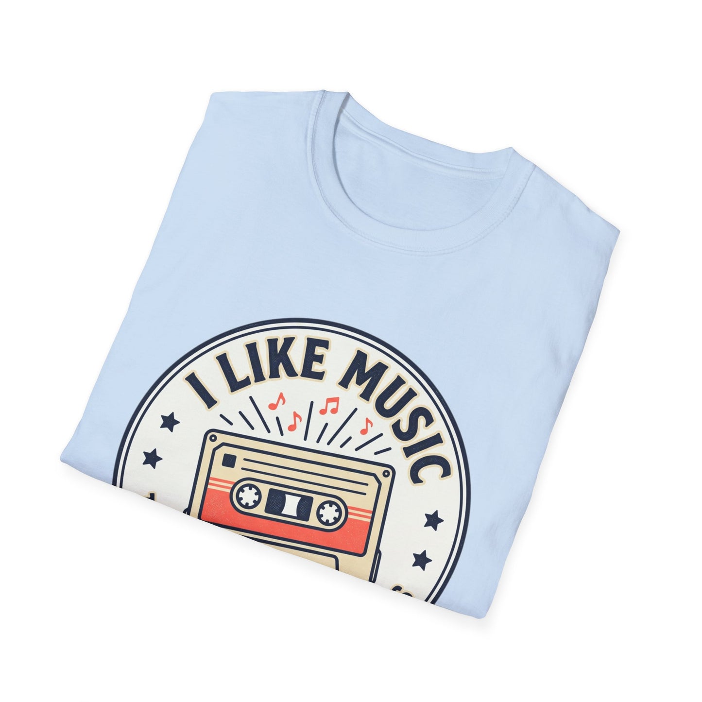 Retro Cassette T-Shirt — "I Like Music That Sings to the Pants" Vintage Music Tee