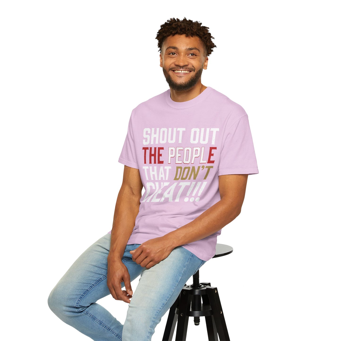 Shout Out The People That Don't Cheat!!! T-Shirt — Funny Honesty Statement Tee