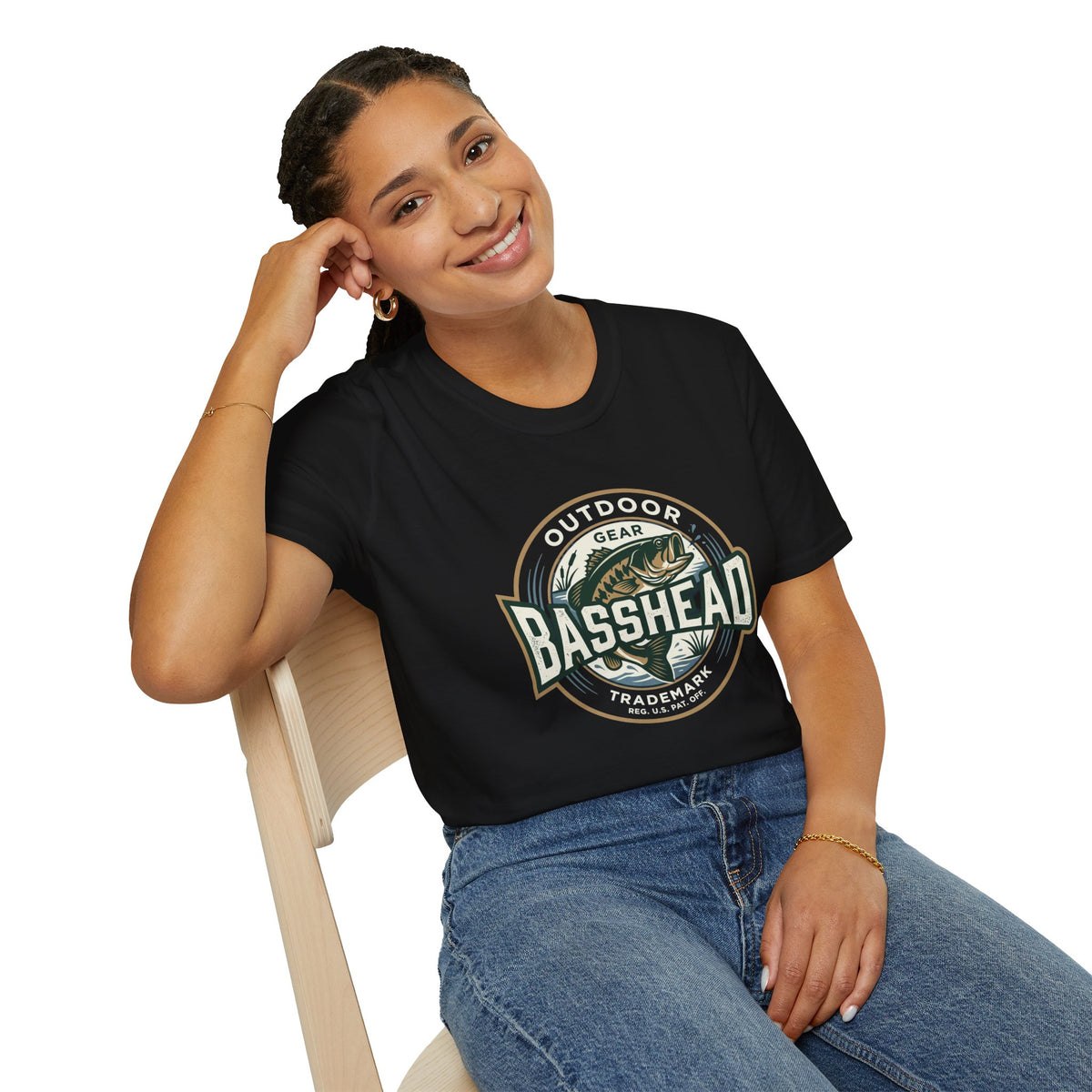 Basshead Fishing T-Shirt — Retro Bass Gear Tee