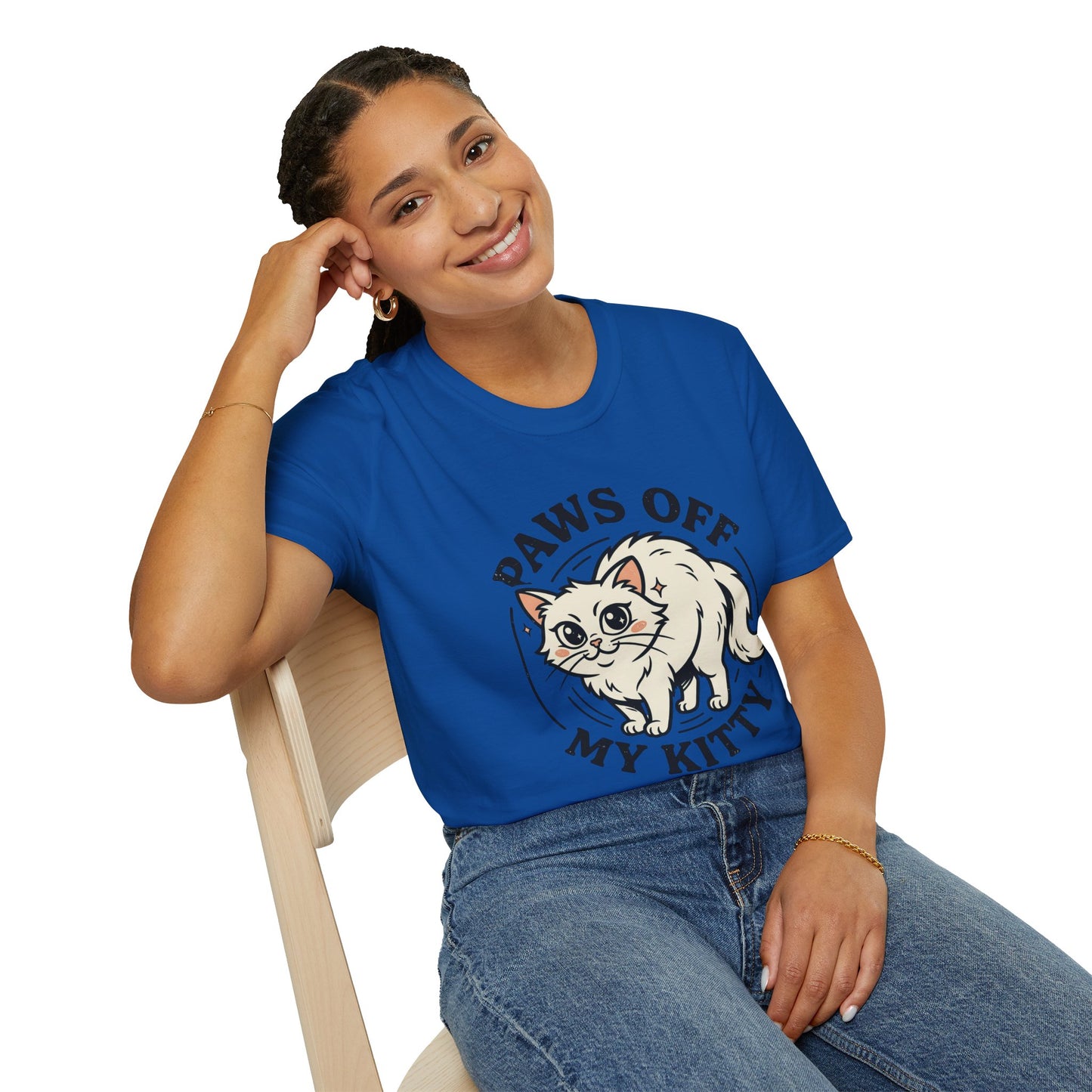 Paws Off My Kitty T-Shirt — Cute Protective Cat Graphic Tee