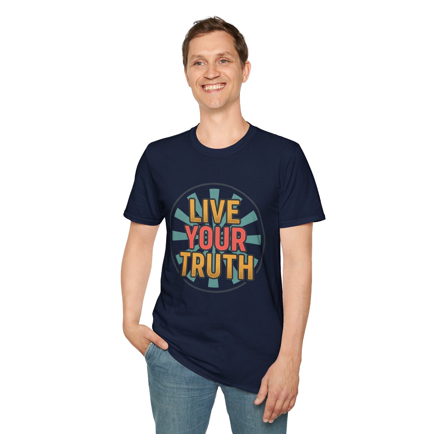 Live Your Truth T-Shirt — Retro Inspirational Graphic Tee