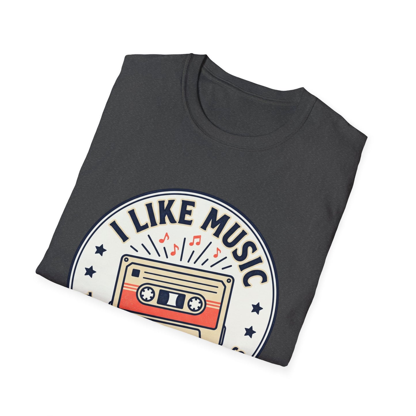 Retro Cassette T-Shirt — "I Like Music That Sings to the Pants" Vintage Music Tee