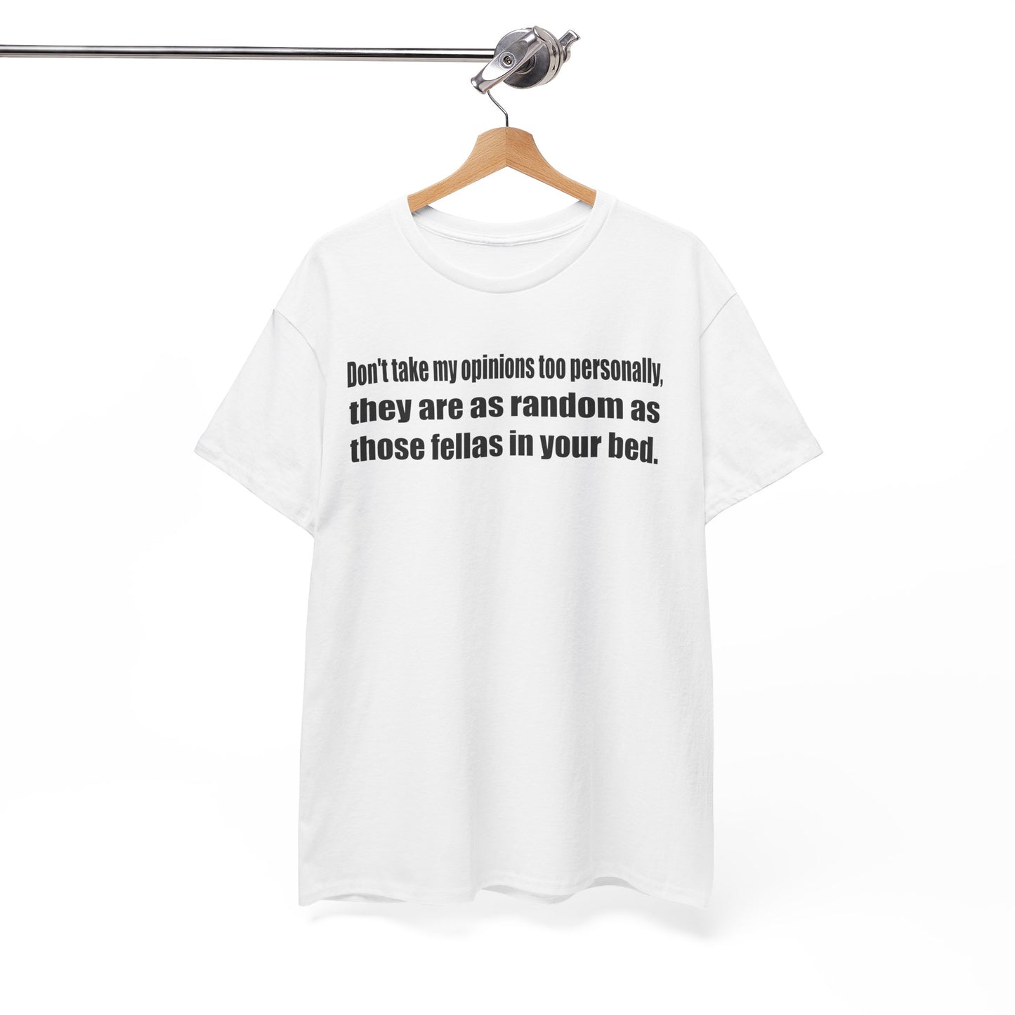 Funny Unisex Heavy Cotton Tee - "Don't Take My Opinions Too Personally"