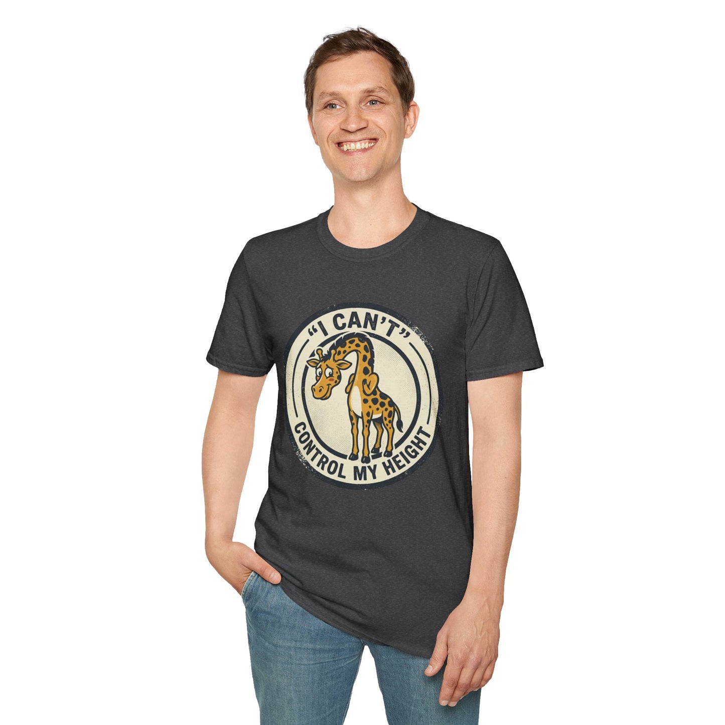 Giraffe 'I Can't Control My Height' T-Shirt