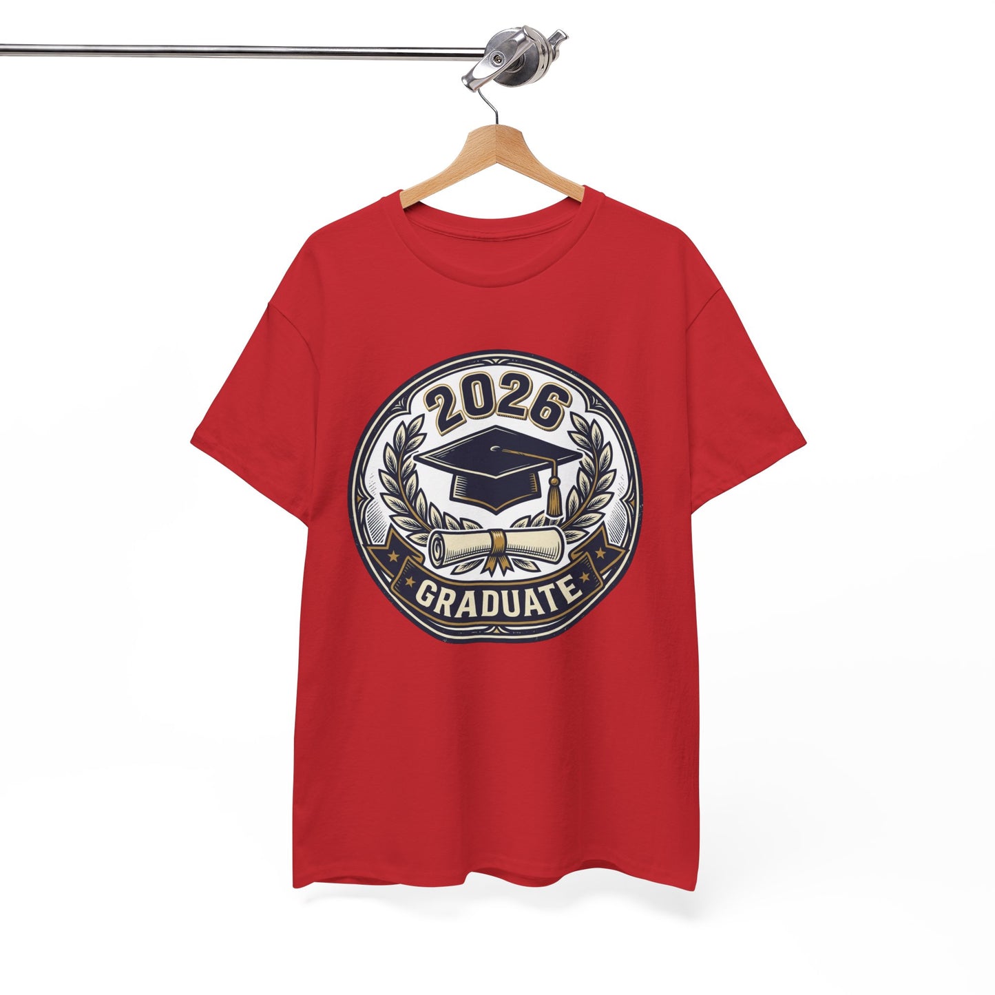 2026 Graduate T-Shirt — Graduation Cap Emblem Tee