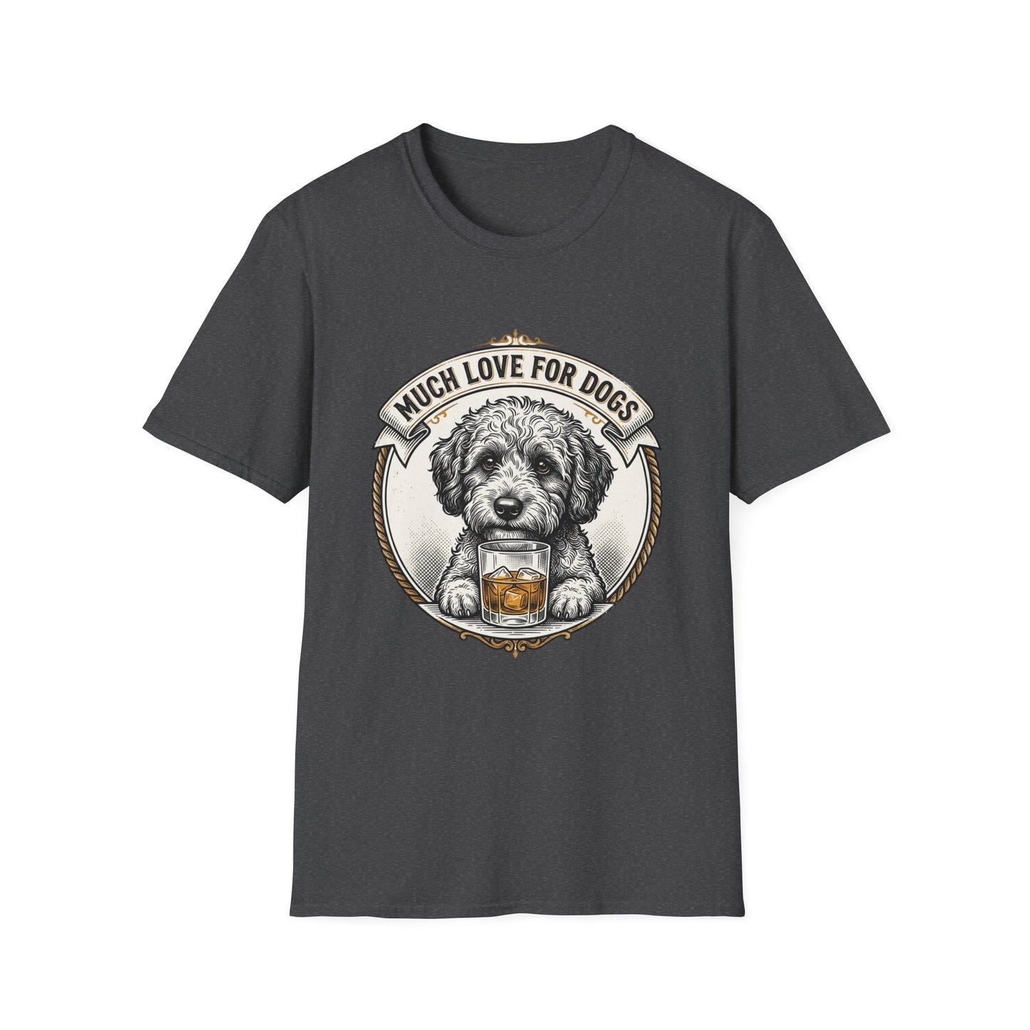 Much Love for Dogs T-Shirt — Vintage Dog Illustration Tee