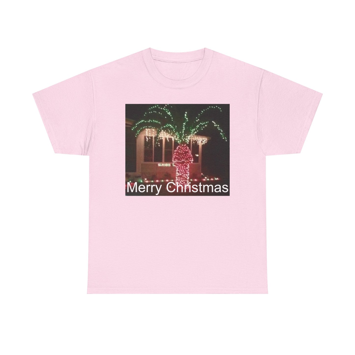 Christmas Lights Tee — 'Merry Christmas' Holiday Graphic T-Shirt Printify