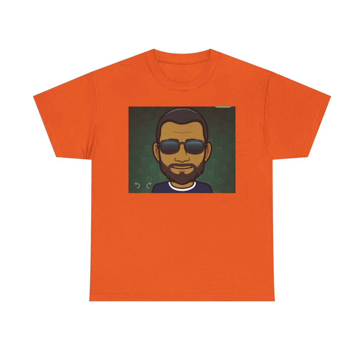 Bitmoji Portrait Tee — Cool Sunglasses Avatar Graphic T-Shirt Printify