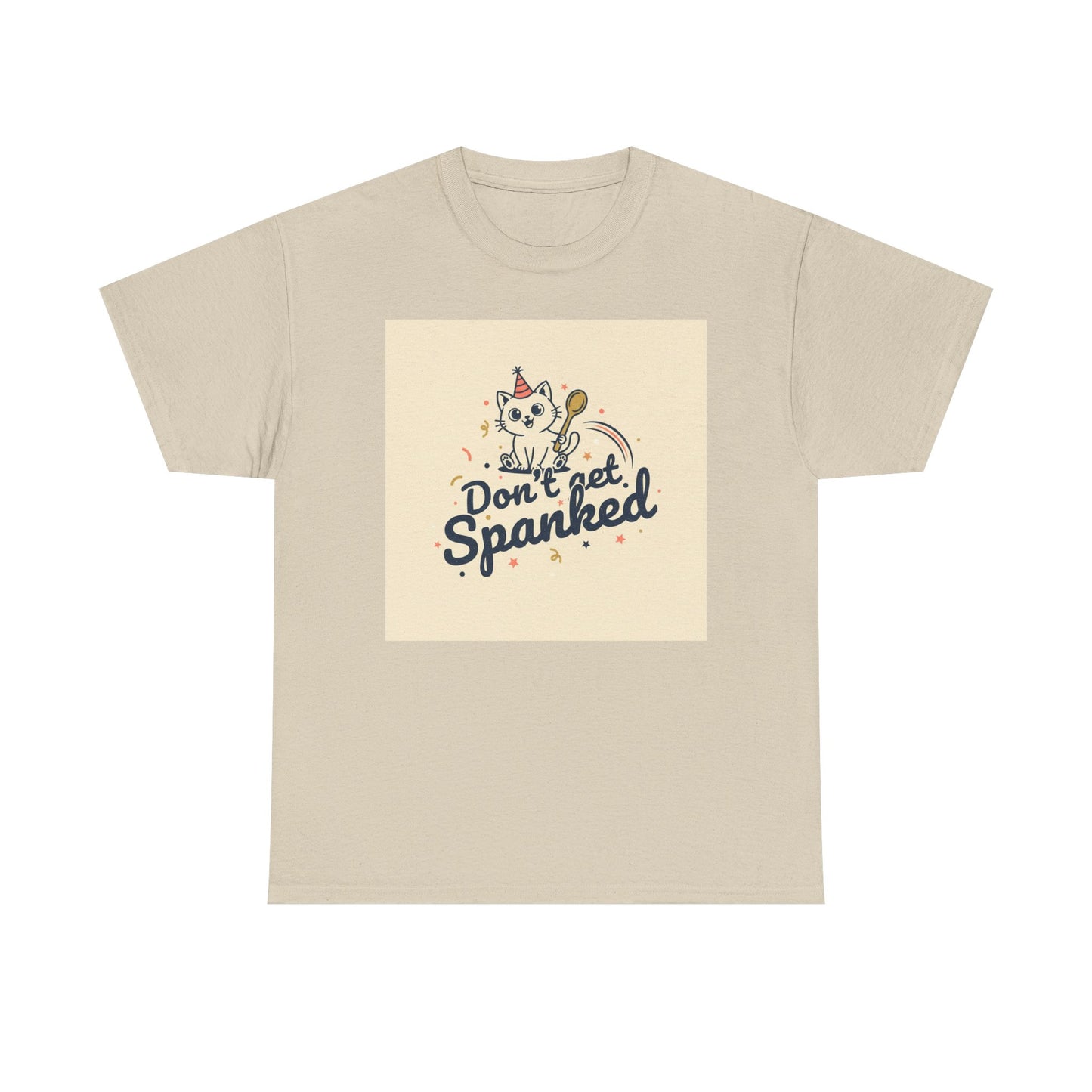 Don’t Get Spanked Cat Tee — Cute Retro Kitten Graphic T-Shirt Printify