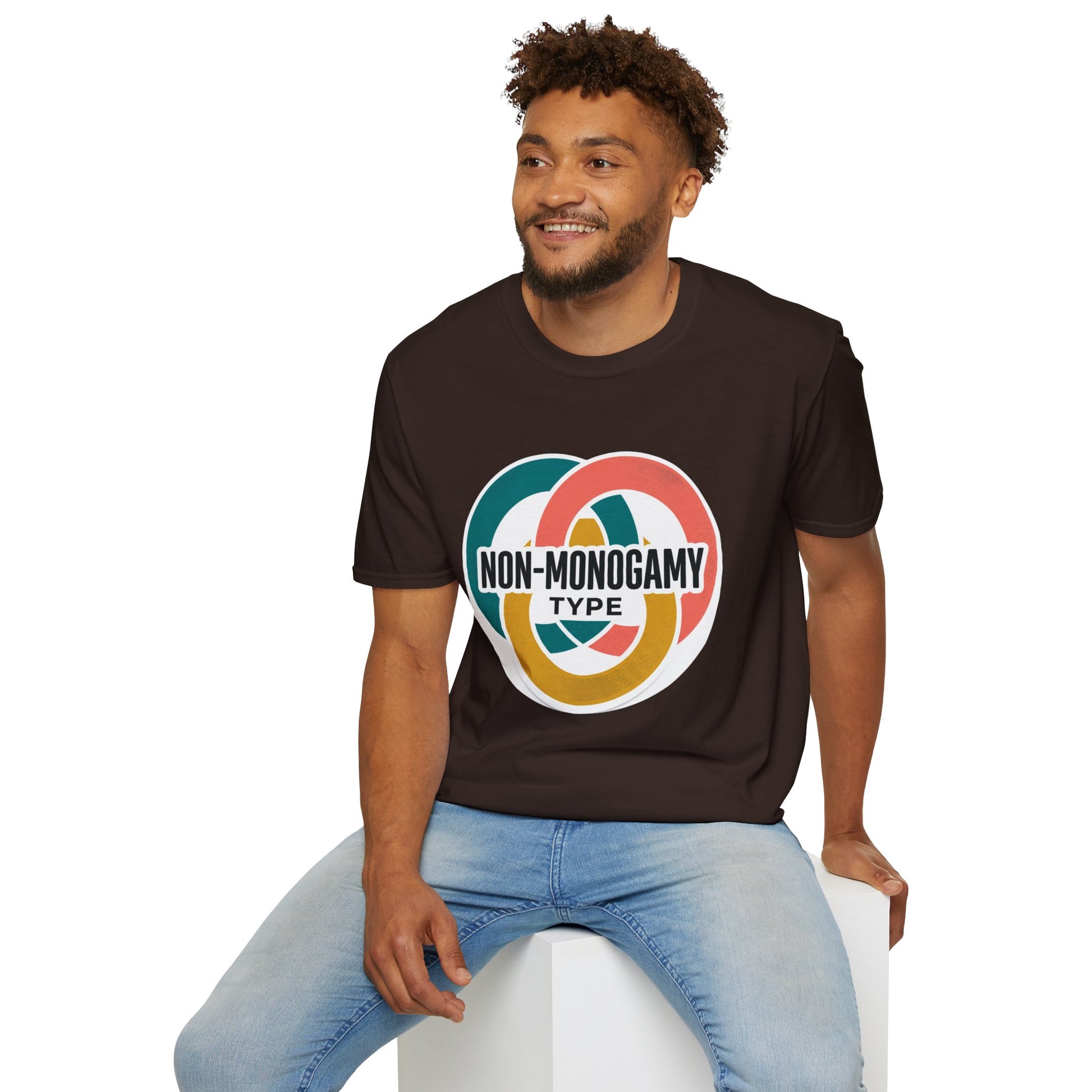 Non-Monogamy Type T-Shirt — Retro Polyamory Pride Tee Printify