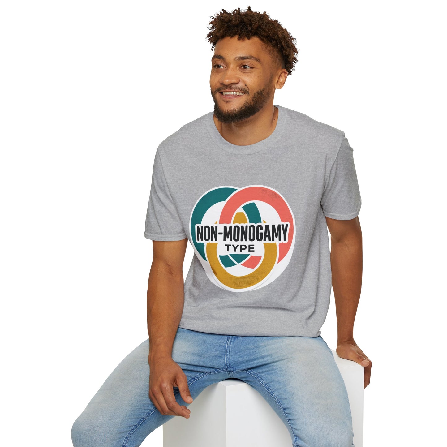 Non-Monogamy Type T-Shirt — Retro Polyamory Pride Tee Printify