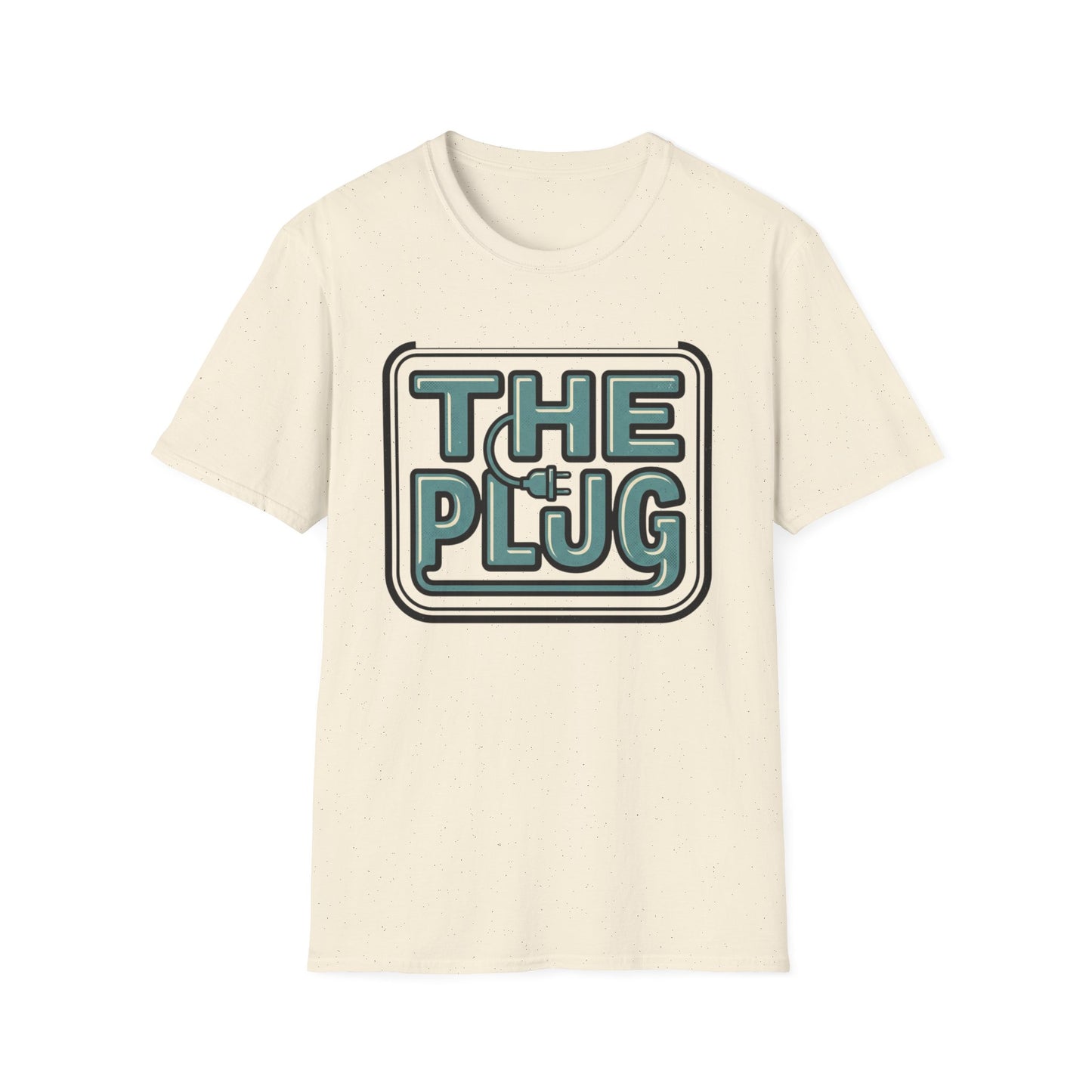 The Plug Graphic T-Shirt — Retro Power Cord Logo Tee