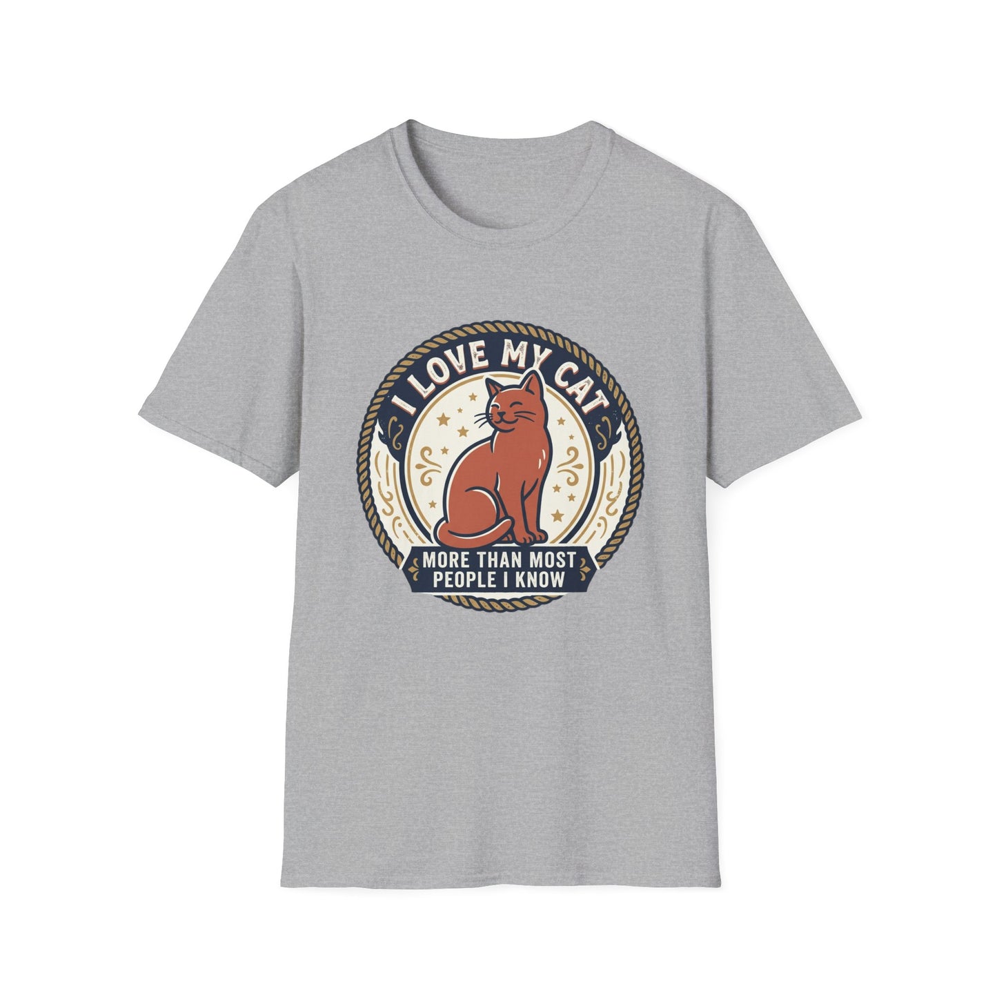 I Love My Cat T-Shirt — "I Love My Cat More Than Most People I Know" Cat Lover Tee