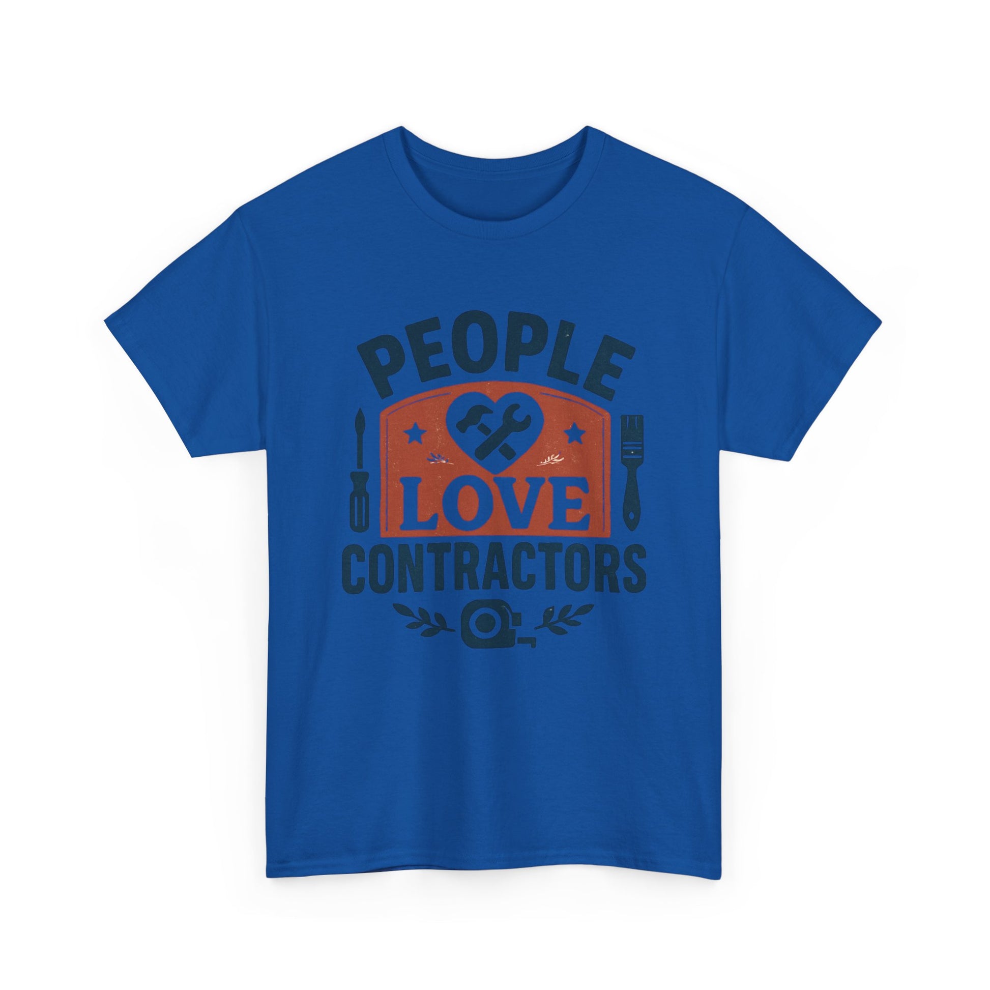 Contractor T-Shirt – "People Love Contractors" Graphic Tee Printify