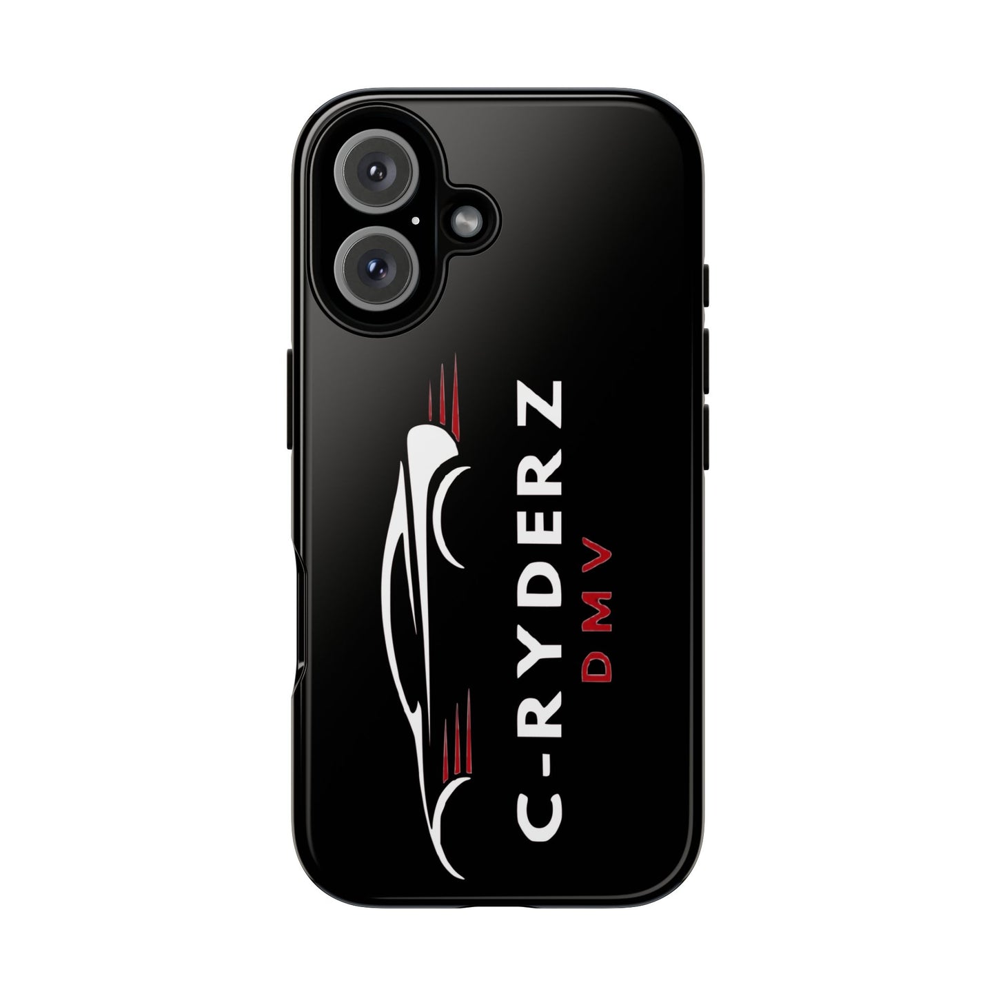 C-Ryderz DMV Black Slim Phone Case — Sporty Car Silhouette Protective Cover Printify