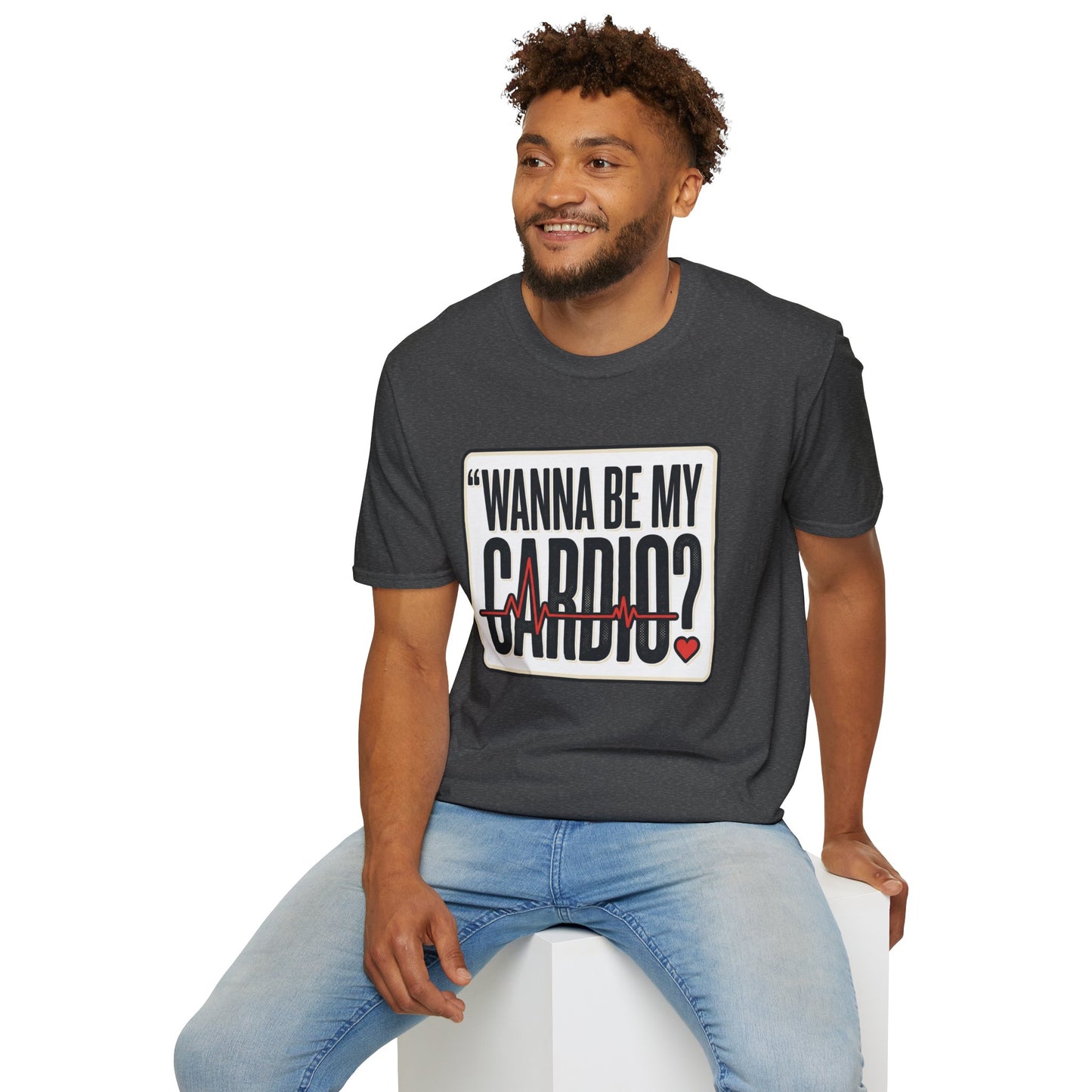 Wanna Be My Cardio? T-Shirt — Funny Fitness Graphic Tee for Gym Lovers